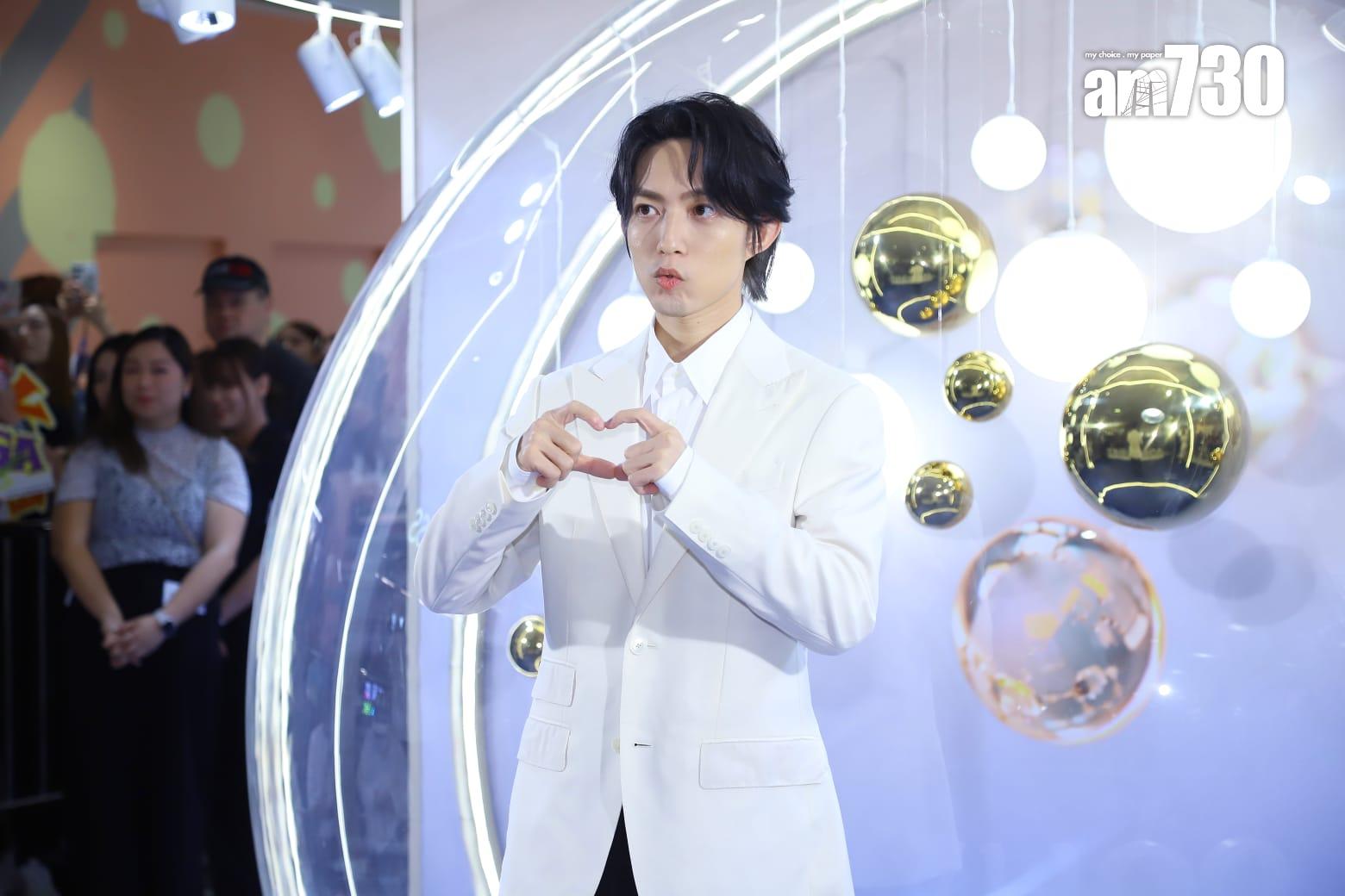 林宥嘉快閃來港兩日,出席品牌活動。(羅錦鴻攝)