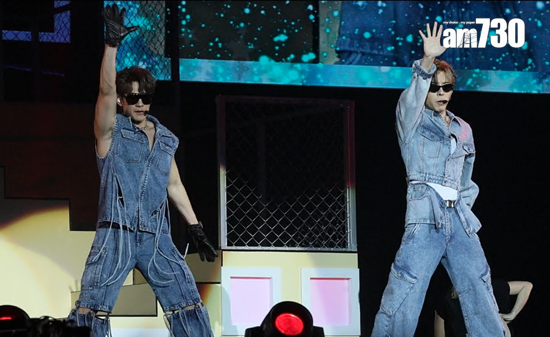 Edan和Jeffrey在拉闊音樂會跳唱《唱這歌》、《今期流行》和《眼睛想旅行》,場面爆笑。