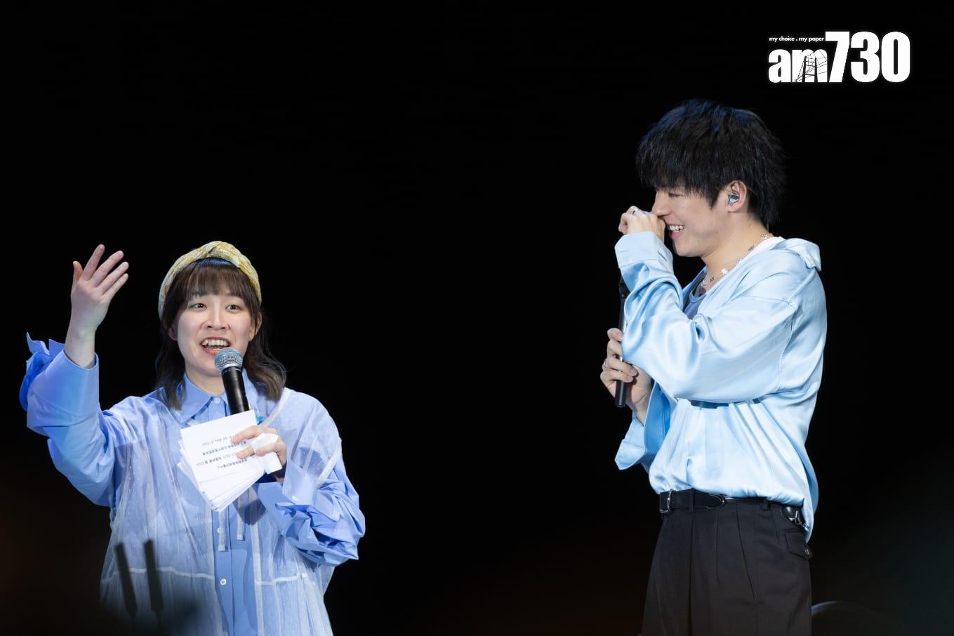 Ian被阿正發現感動得眼濕濕。 (蘇文傑攝)