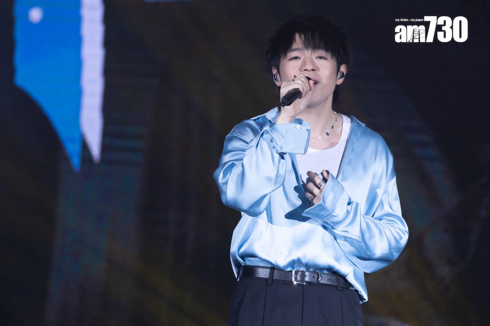 陳卓賢於灣仔會展舉辦《獨一無限陳卓賢生日會2024》。 (蘇文傑攝)