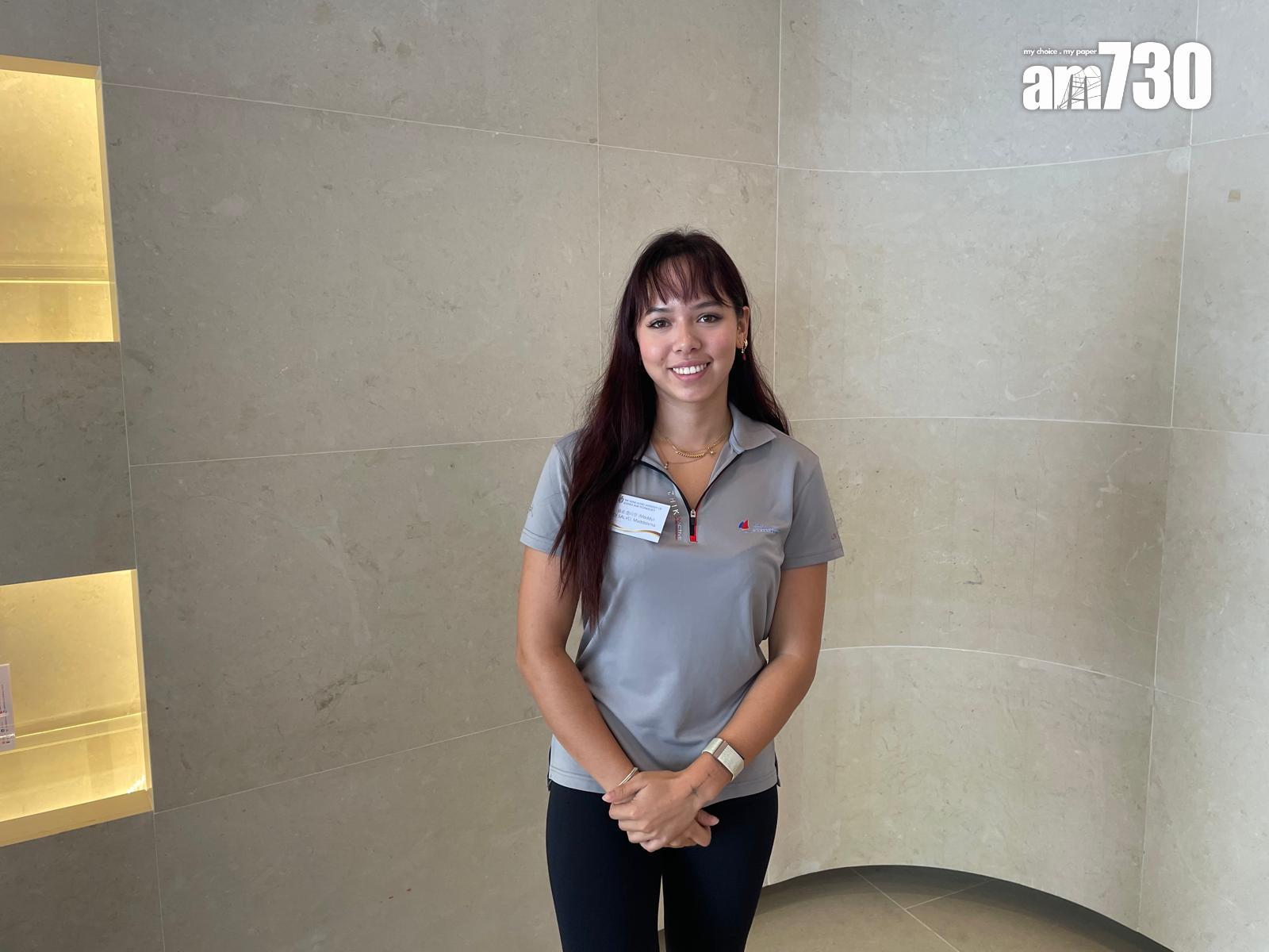 港意混血的易希澧正備戰2028年洛杉磯奧運,期望爭取出賽資格。(陳家莉攝)