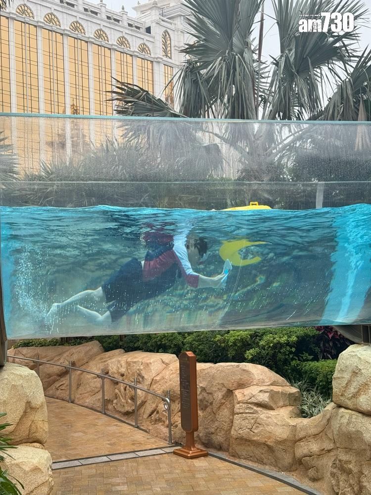 入住澳門JW萬豪酒店的賓客除了可以享用酒店泳池,品嘗池畔酒吧的美食外,更可暢享天浪淘園的設施。