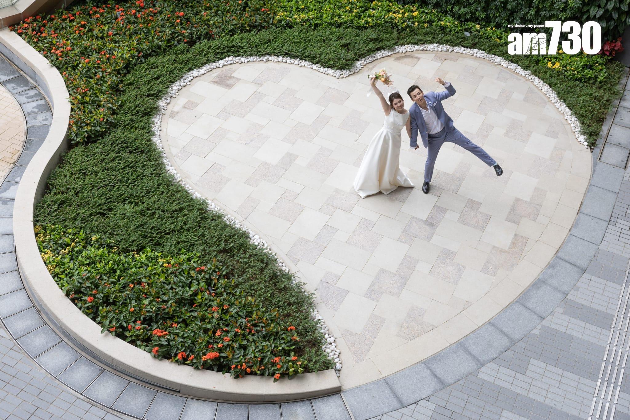 將軍澳婚姻登記處的婚禮禮堂6月26日起啟用,入境處形容過去幾日運作暢順。(蘇文傑攝)