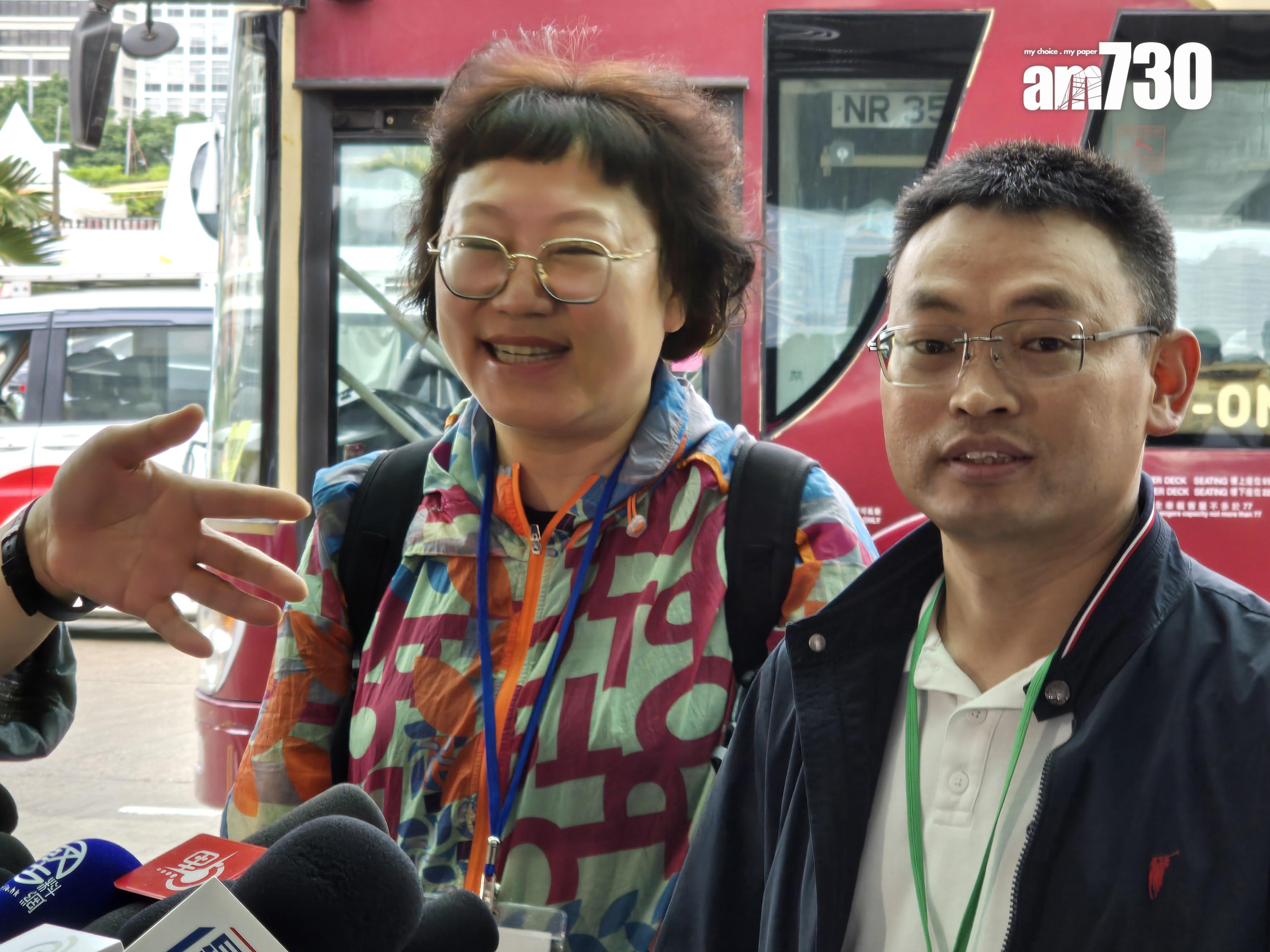 劉曉春(右)和張騰洪(左)。 (李朗僑攝)