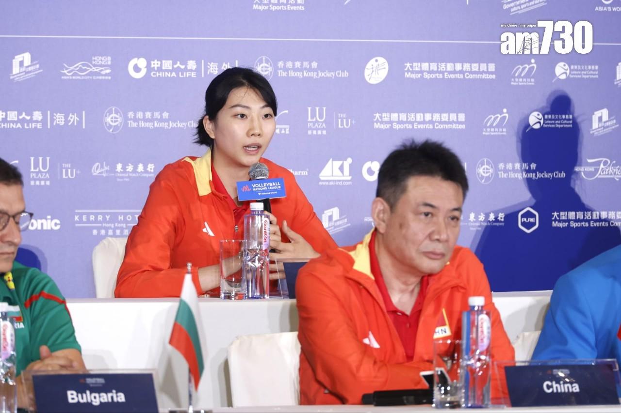 中國女排隊長袁心玥。(林俊源攝)