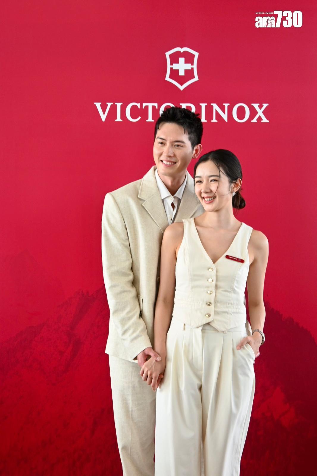 麥明詩與盛勁為恩愛出席品牌活動。