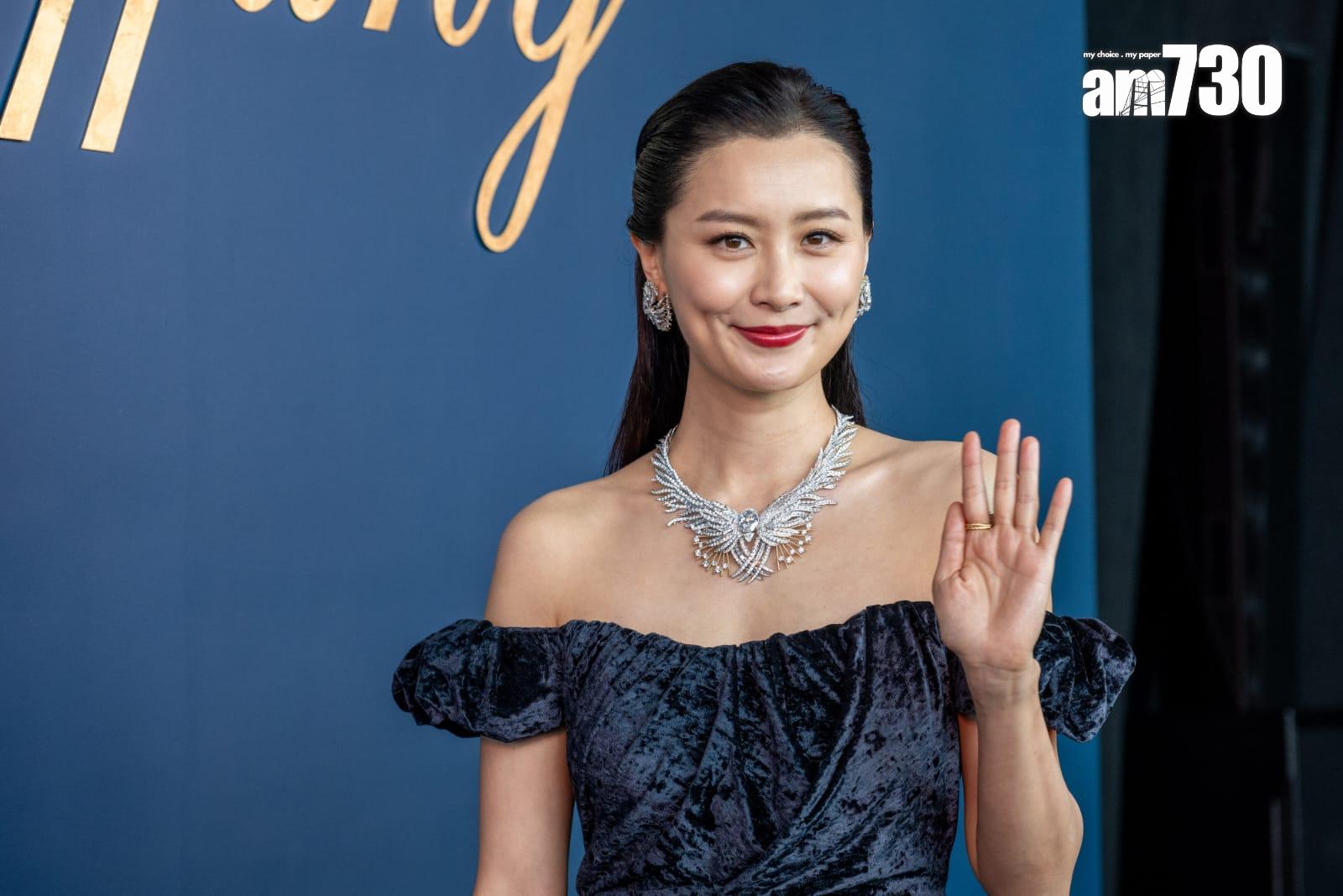 陳法拉剛誕下幼子3個月,快閃回港出席品牌發布會,。(陳奕釗攝)