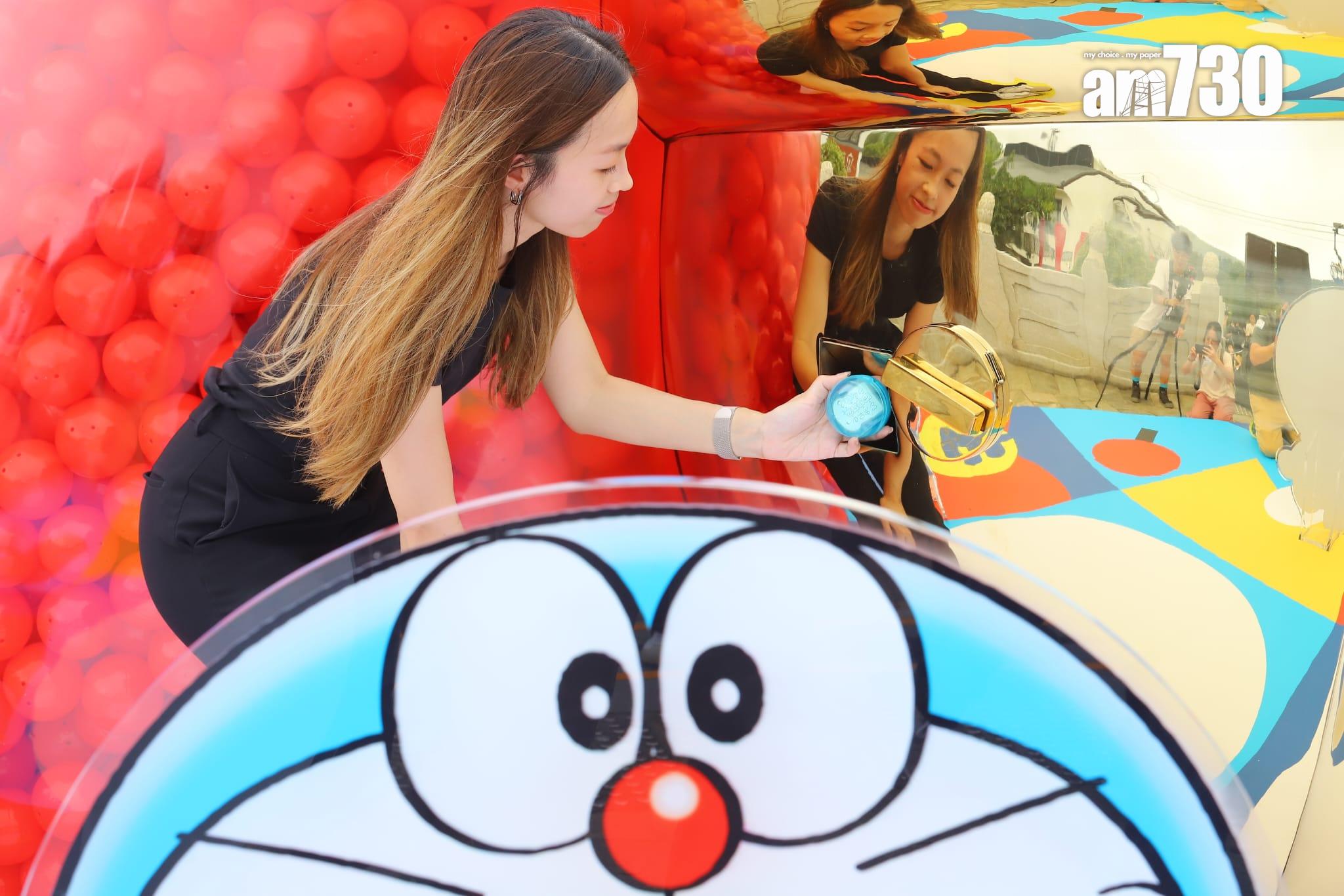 多啦A夢現身昂坪360 下月巡迴特展延長開放一周(羅錦鴻攝)