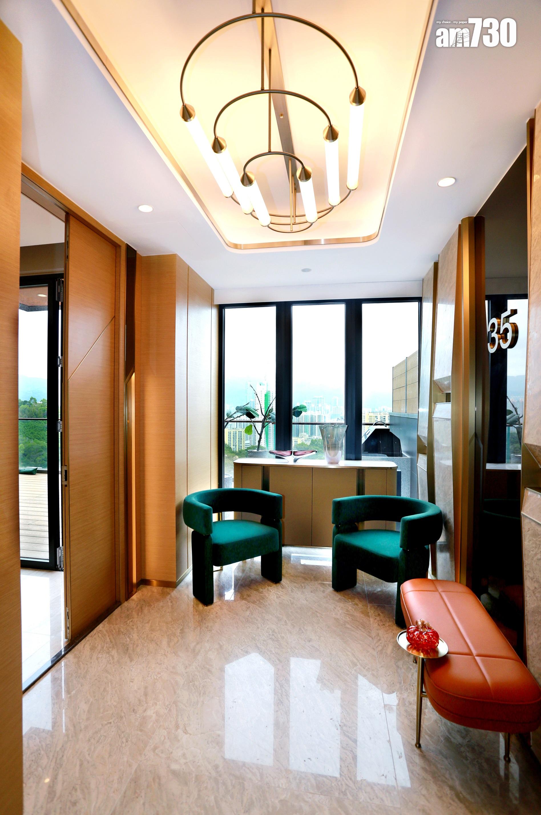 明翹匯示範單位|2685呎四房頂層複式樓王曝光 巨型客廳擁維港景致|青衣新盤