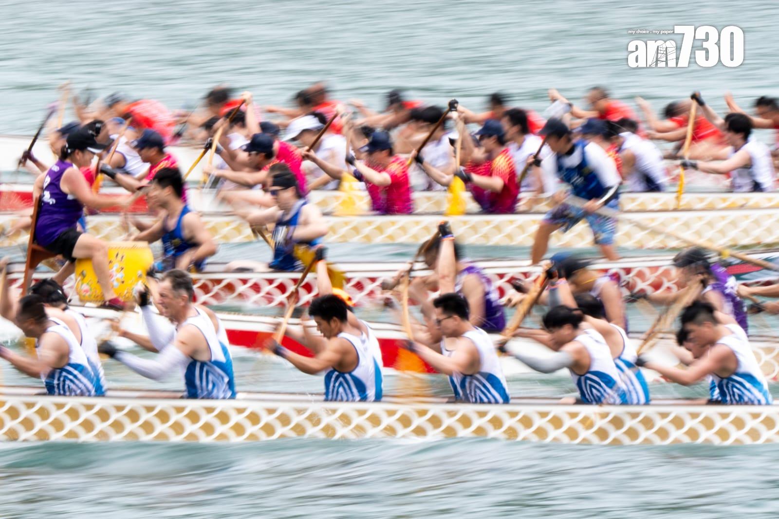 端午節2024|赤柱龍舟國際賽氣氛熱烈 打扮「Barbie芭比」龍舟隊吸引觀眾目光(林靄怡攝)