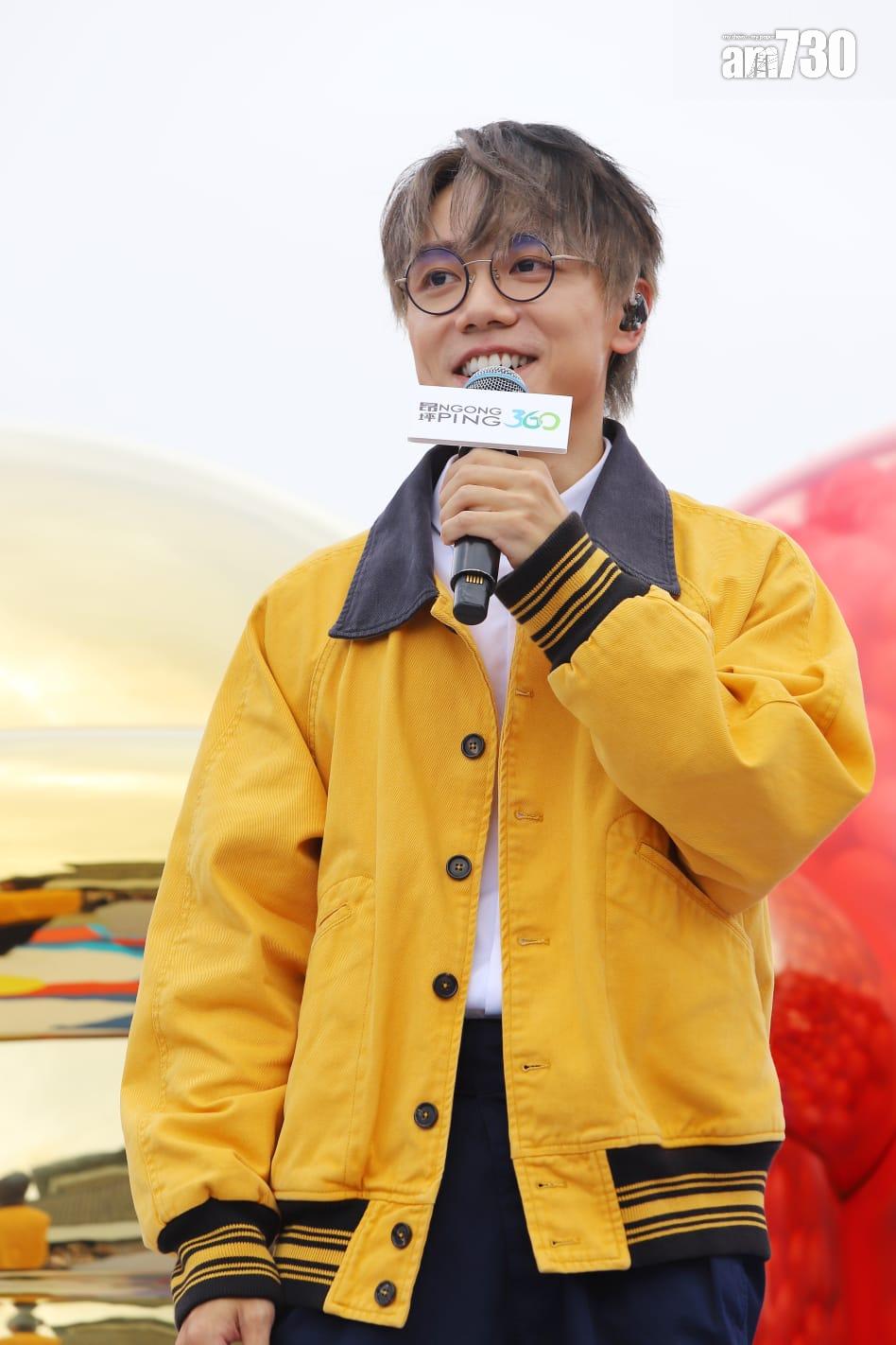 林家謙出席《100%多啦A夢&FRIENDS》展覽活動。(羅錦鴻攝)