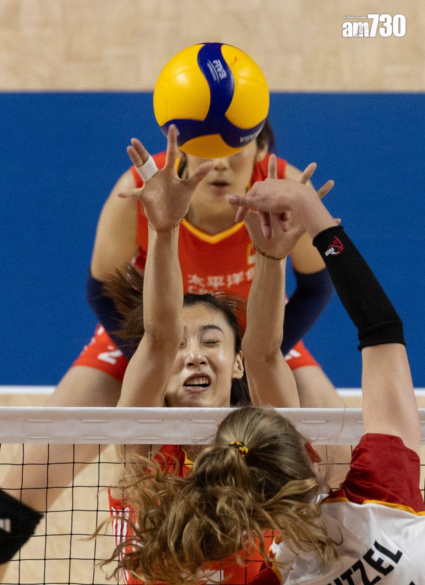 世界女排聯賽香港站|中國女排大勝德國。(蘇文傑攝)