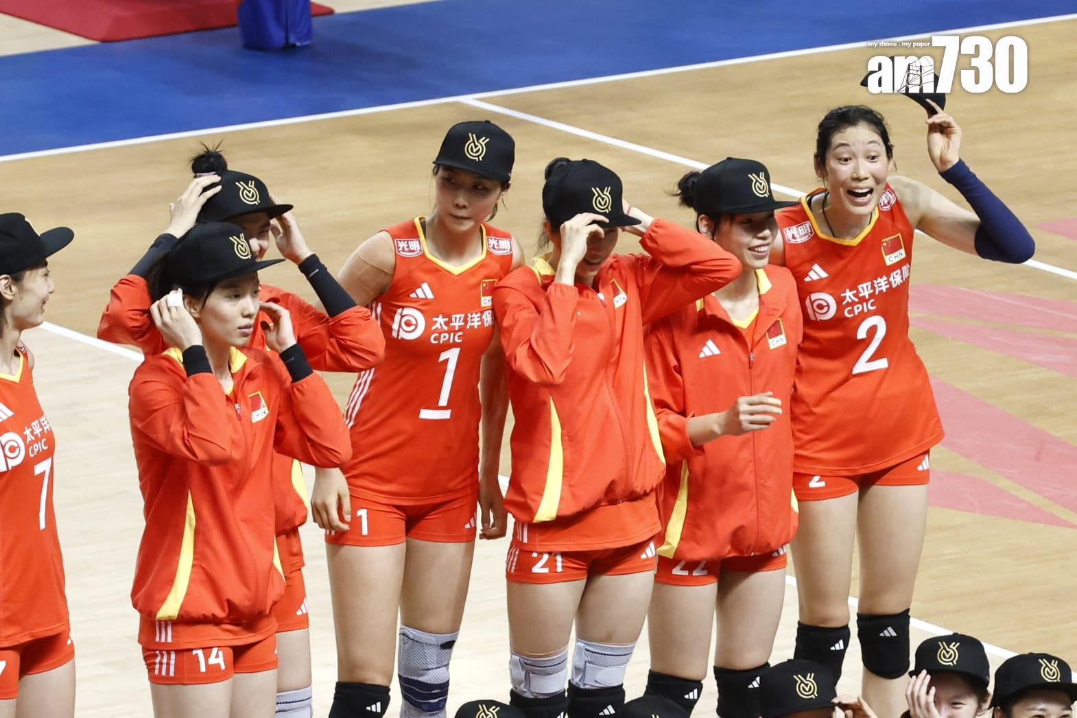 世界女排聯賽香港站|中國女排大勝德國。(林俊源攝)