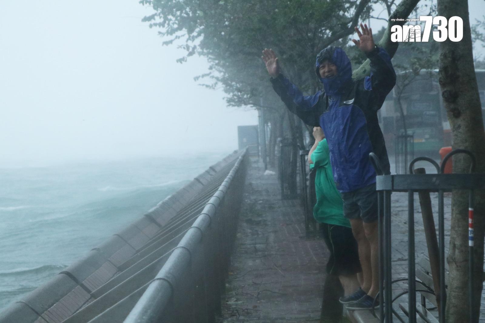 颱風天鴿回顧|十號風球西環堅尼地城