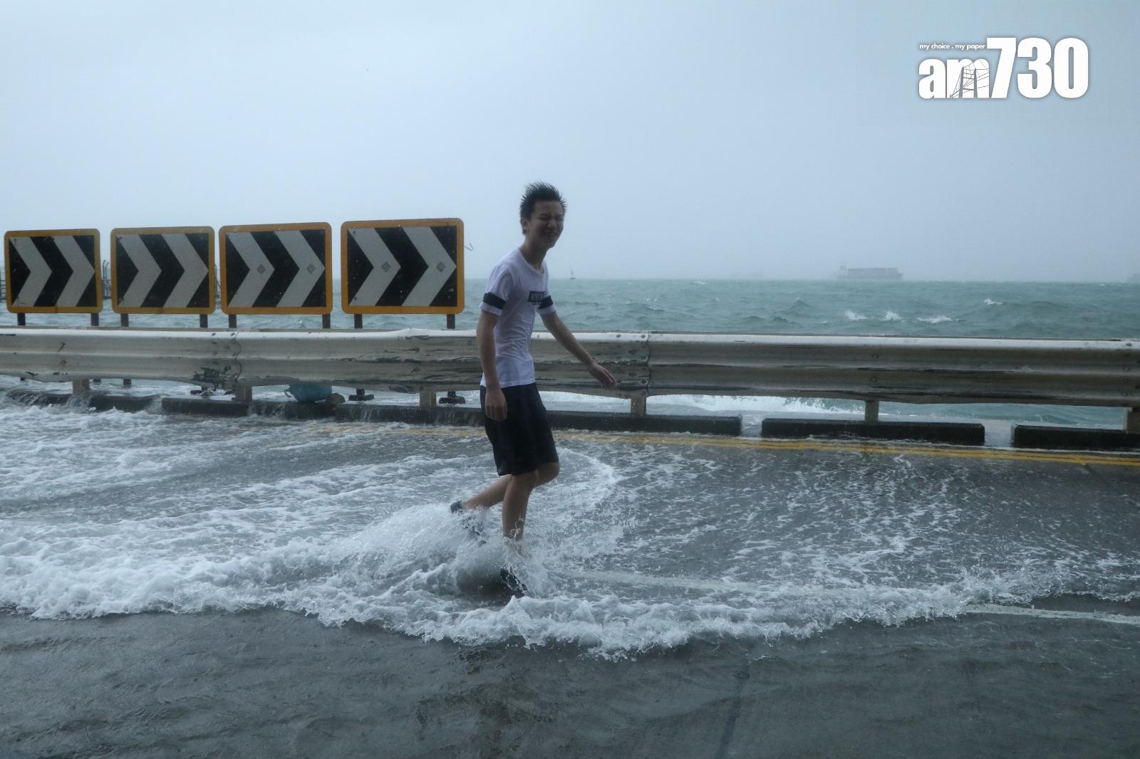 颱風天鴿回顧|十號風球西環堅尼地城