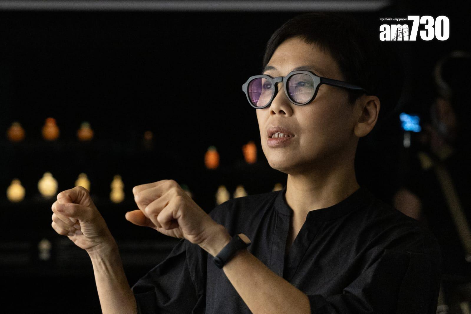 香港藝術館高級設計師歐淑雯入職近兩年,已參與14個展覽設計。(蘇文傑攝)