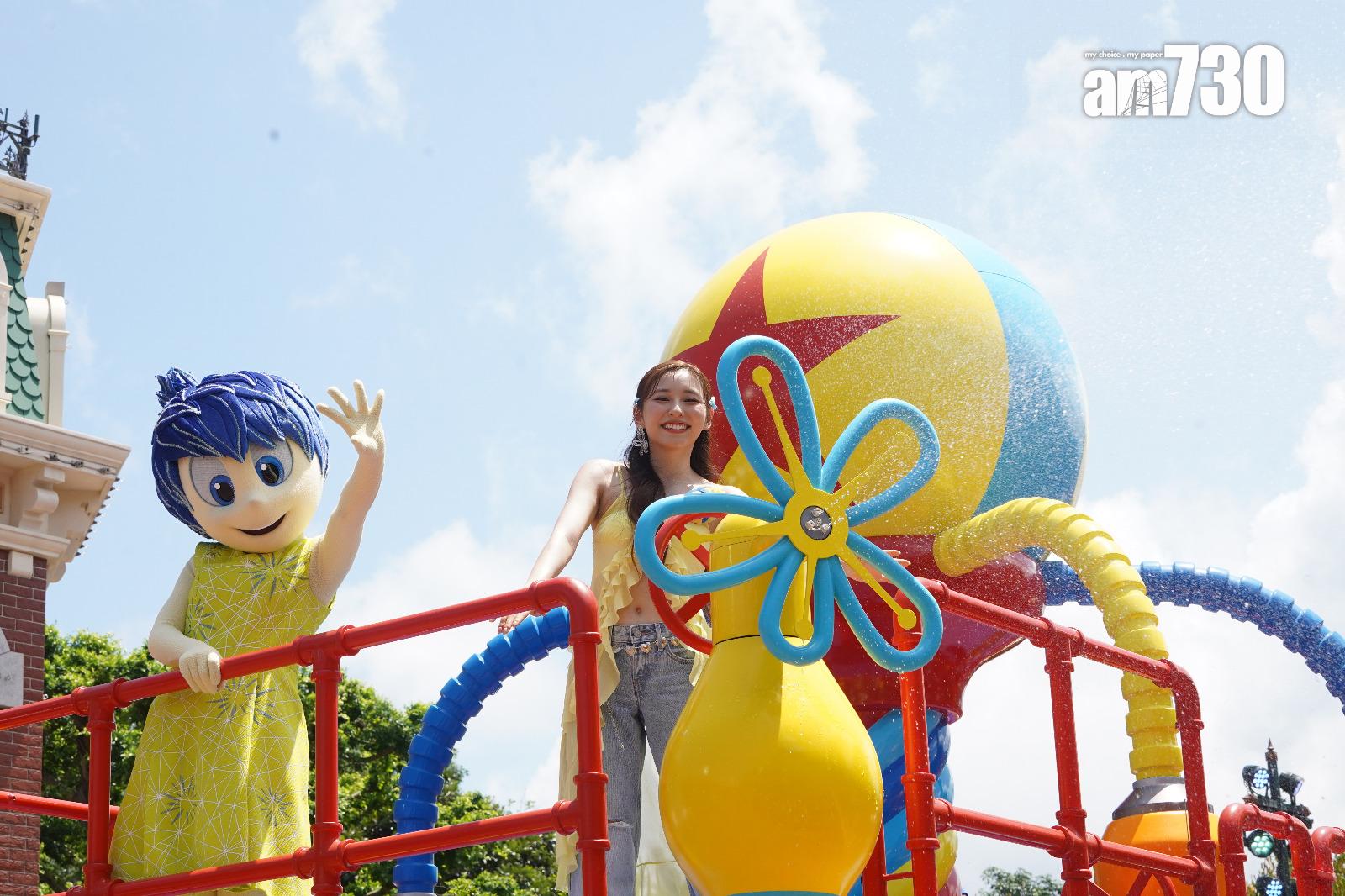 Ivy So為首套聲演電影《玩轉腦朋友2》宣傳,無懼炎夏與「阿樂」出席花車巡遊活動。