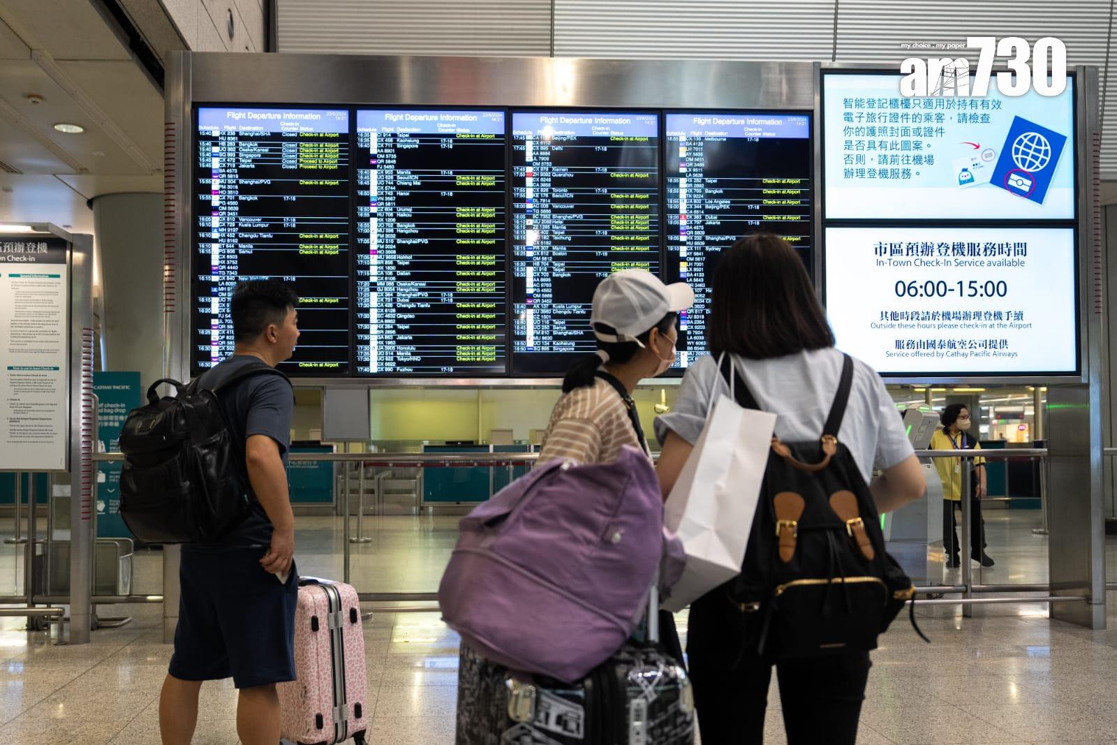 九龍站預辦櫃位正常 (林靄怡攝)