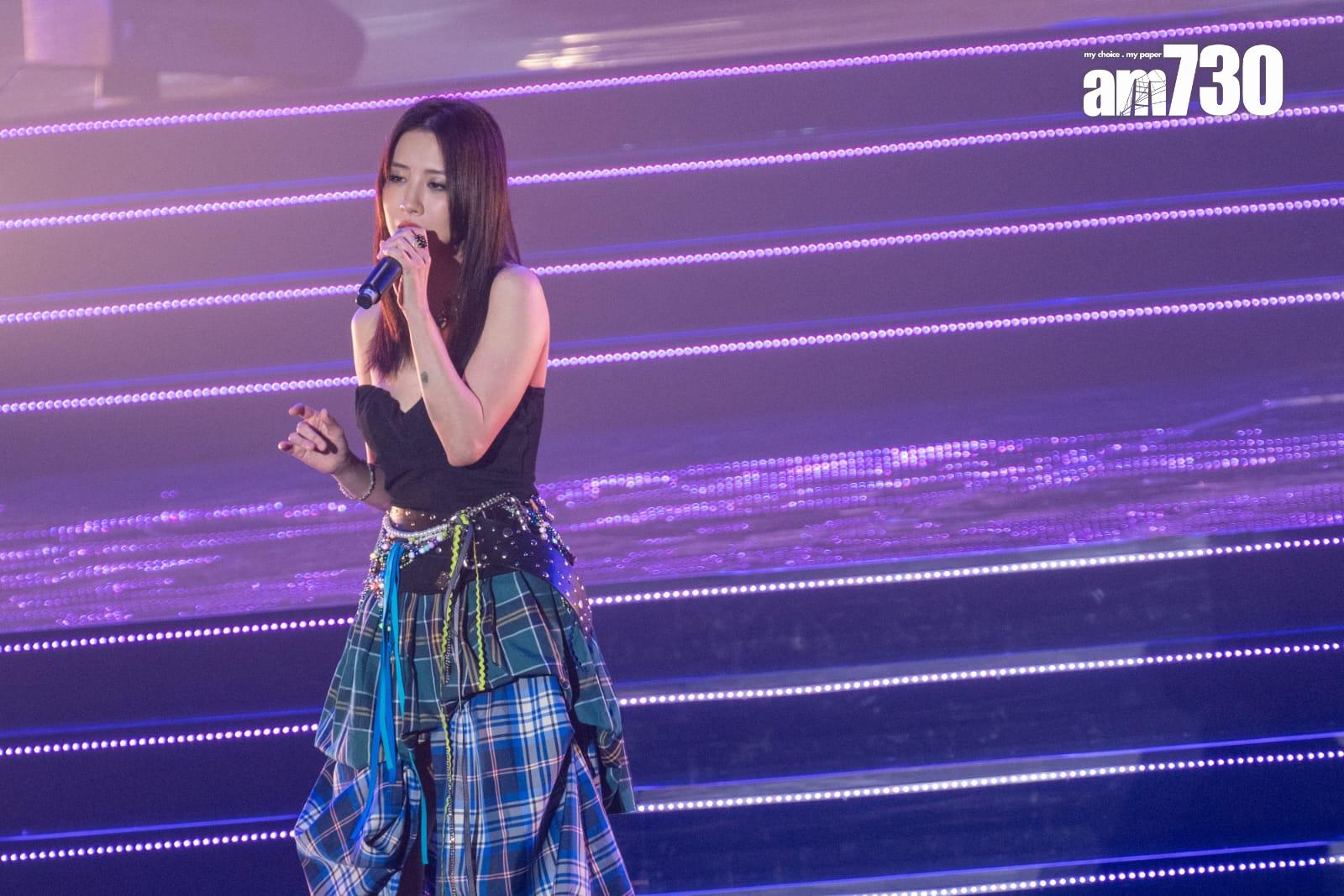 菊梓喬奪得「最佳中文唱片獎」女歌手獎。(陳奕釗攝)