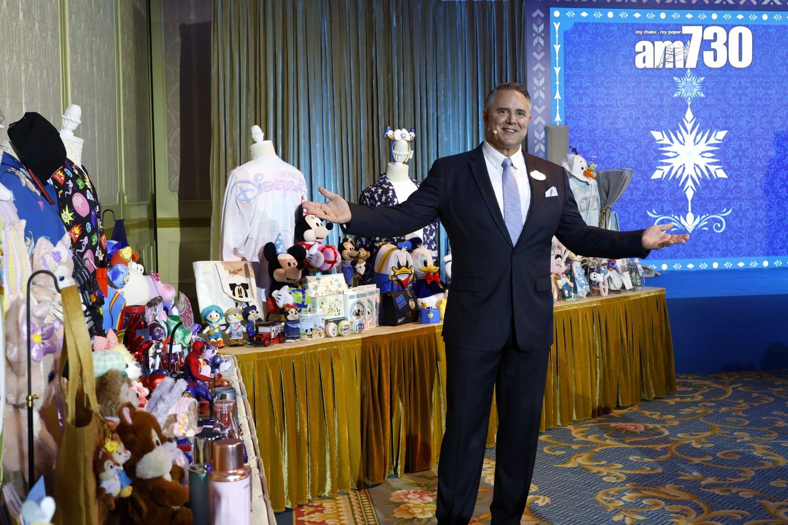 香港迪士尼虧損收窄83%,莫偉庭稱,有信心扭虧為盈。(林俊源攝)