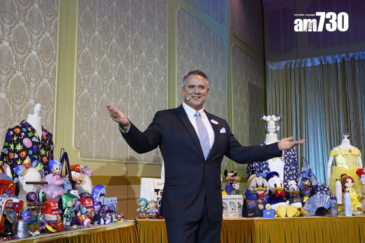 香港迪士尼虧損收窄83%,莫偉庭稱,有信心扭虧為盈。(林俊源攝)