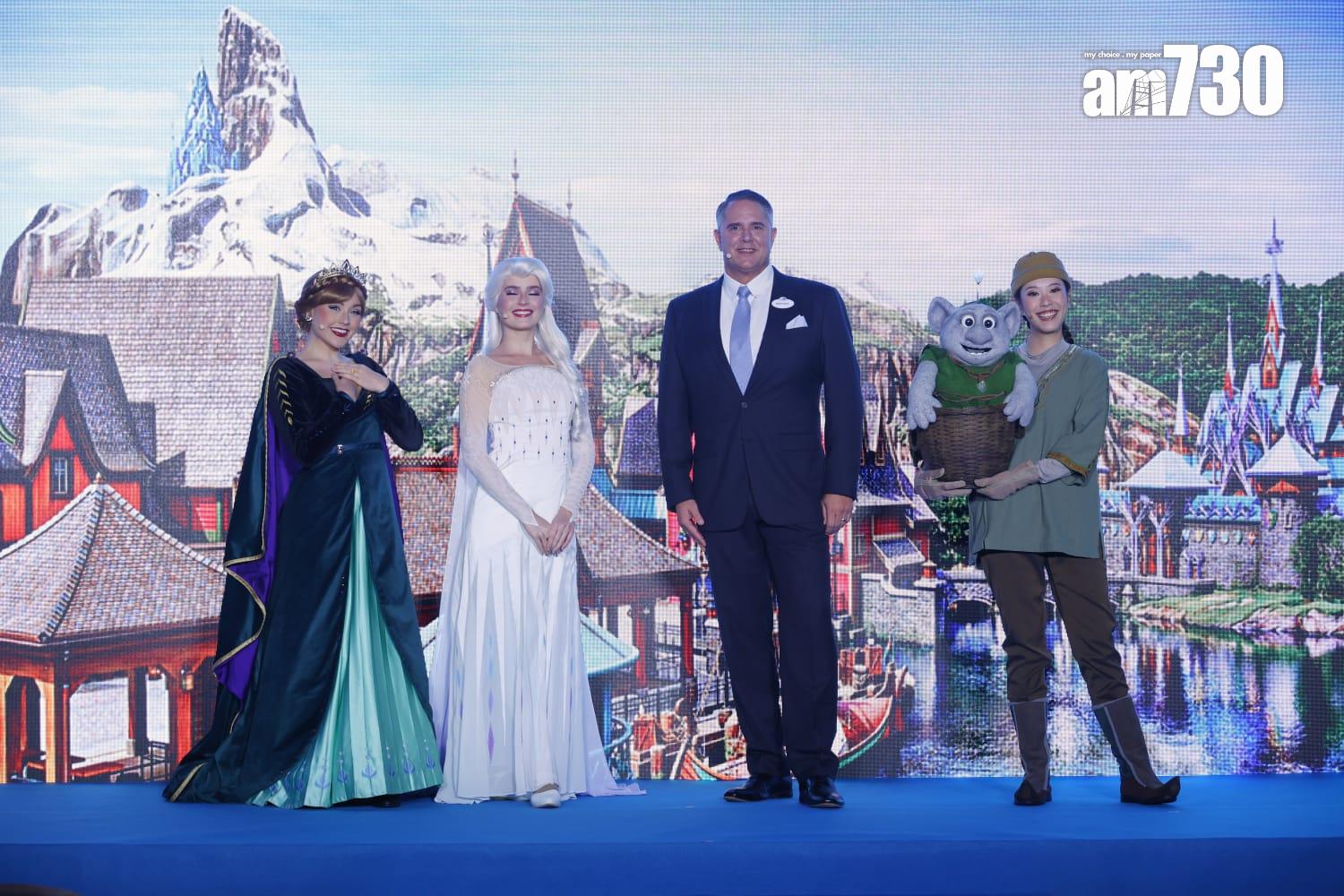 香港迪士尼虧損收窄83%,莫偉庭稱,有信心扭虧為盈。(林俊源攝)