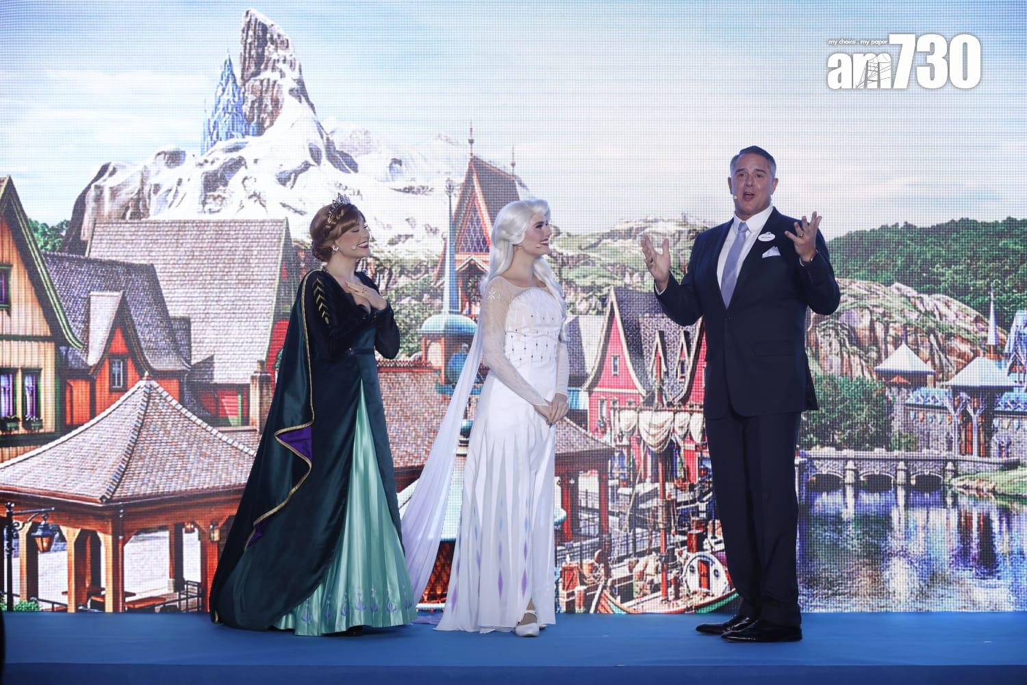 香港迪士尼虧損收窄83%,莫偉庭稱,有信心扭虧為盈。(林俊源攝)