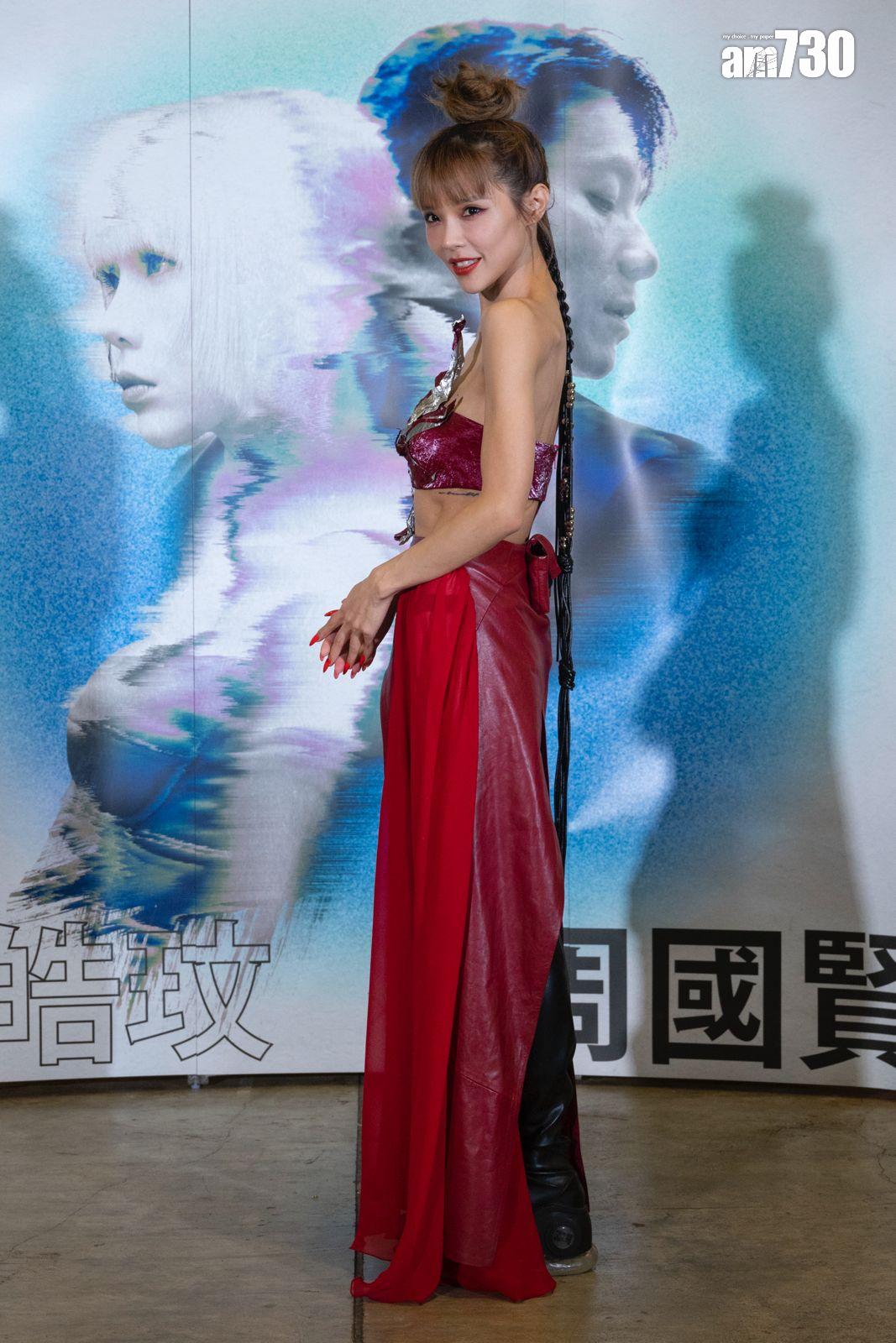 方皓玟認為以5呎5的身高來說,若超過100磅上鏡會太肥。(蘇文傑攝)