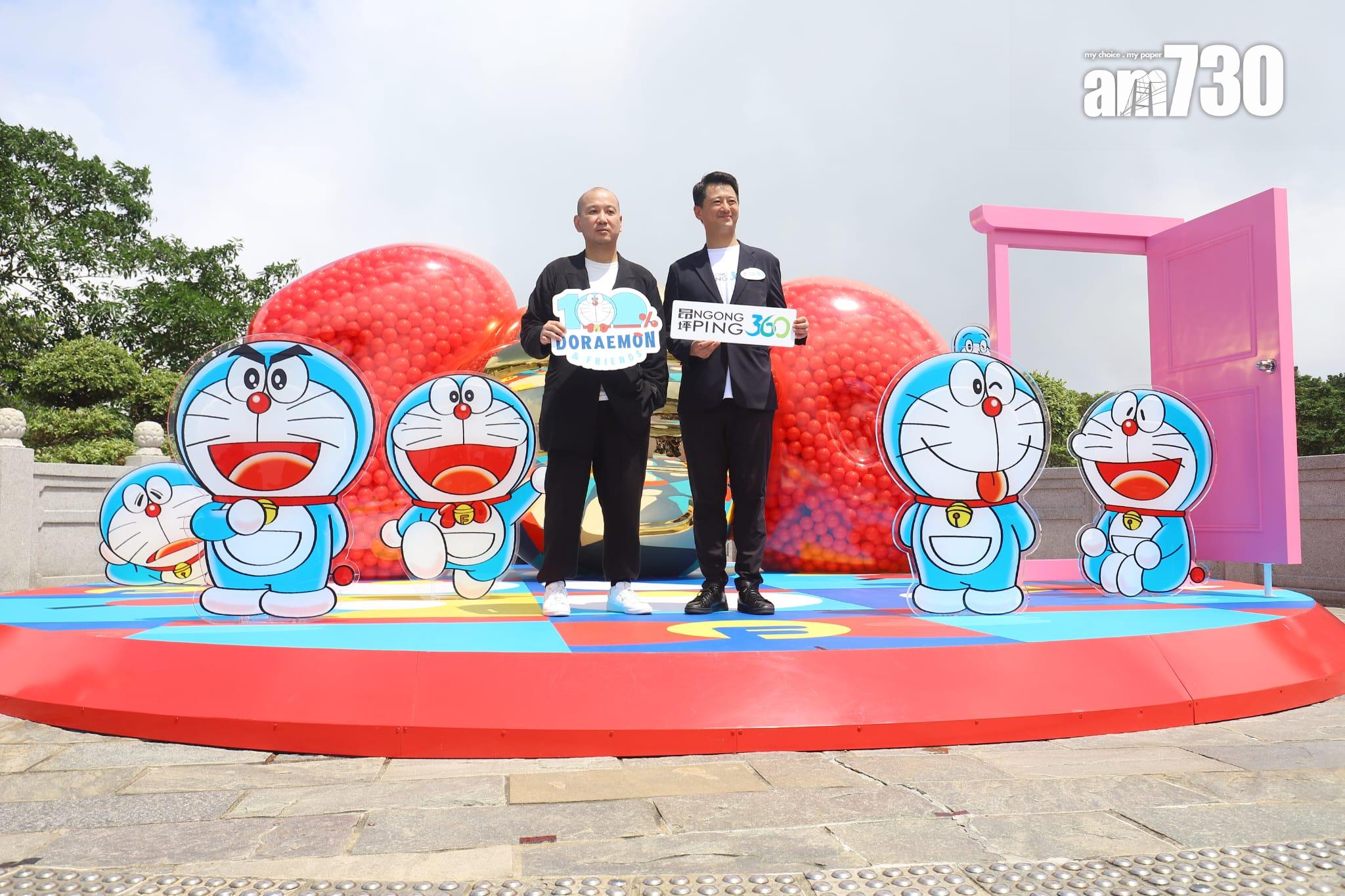 多啦A夢現身昂坪360 下月巡迴特展延長開放一周(羅錦鴻攝)