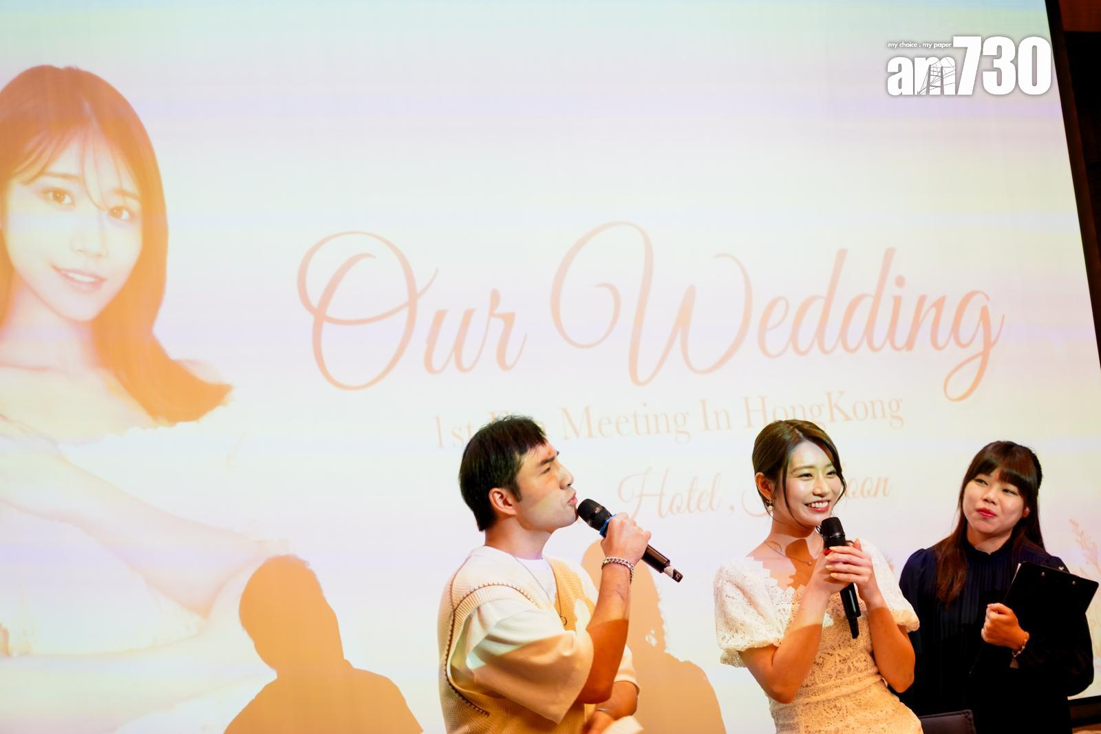 河北彩伽香港見面會請來TVB藝人鄭詠謙任主持。 (林俊源攝)