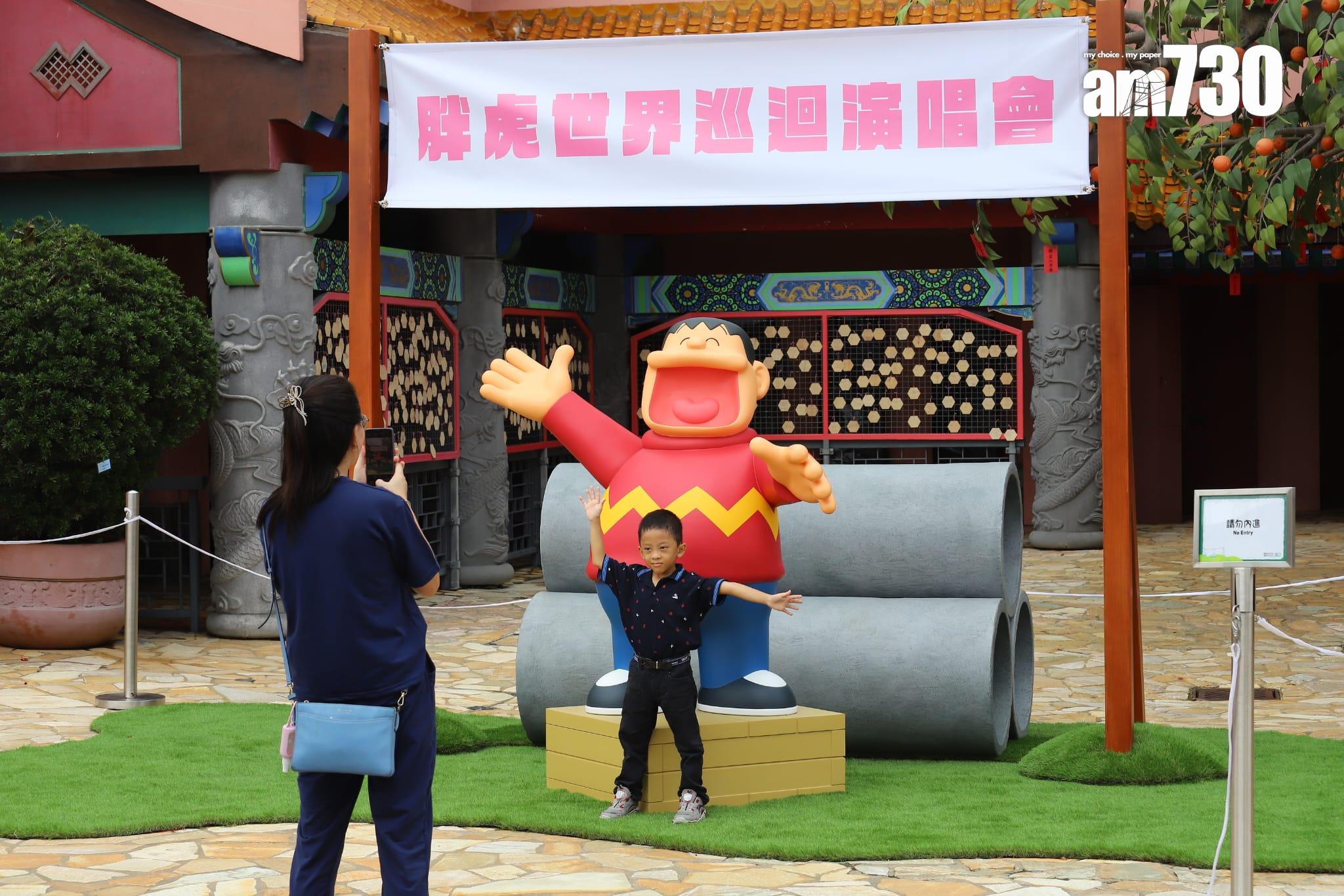 多啦A夢現身昂坪360 下月巡迴特展延長開放一周(羅錦鴻攝)