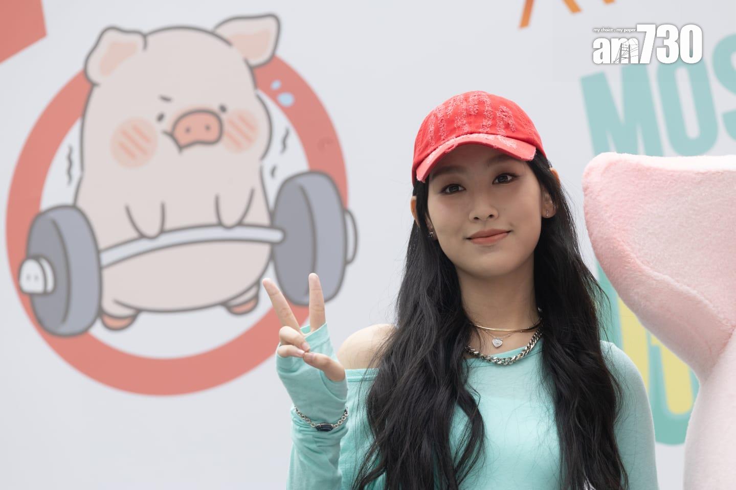 炎明熹離巢風波後首現身。 (蘇文傑攝)