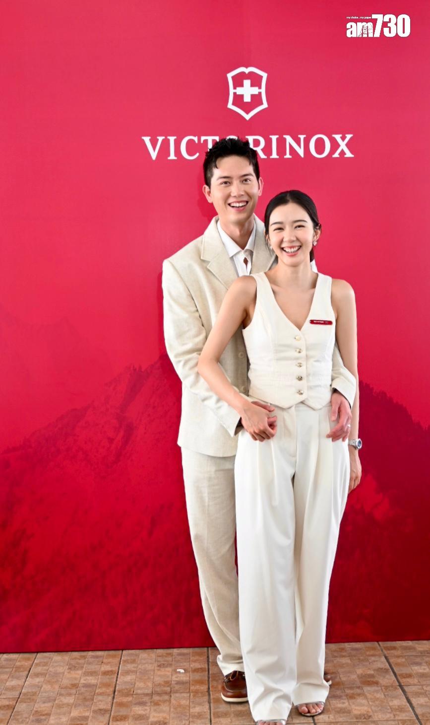 麥明詩與盛勁為恩愛出席品牌活動。