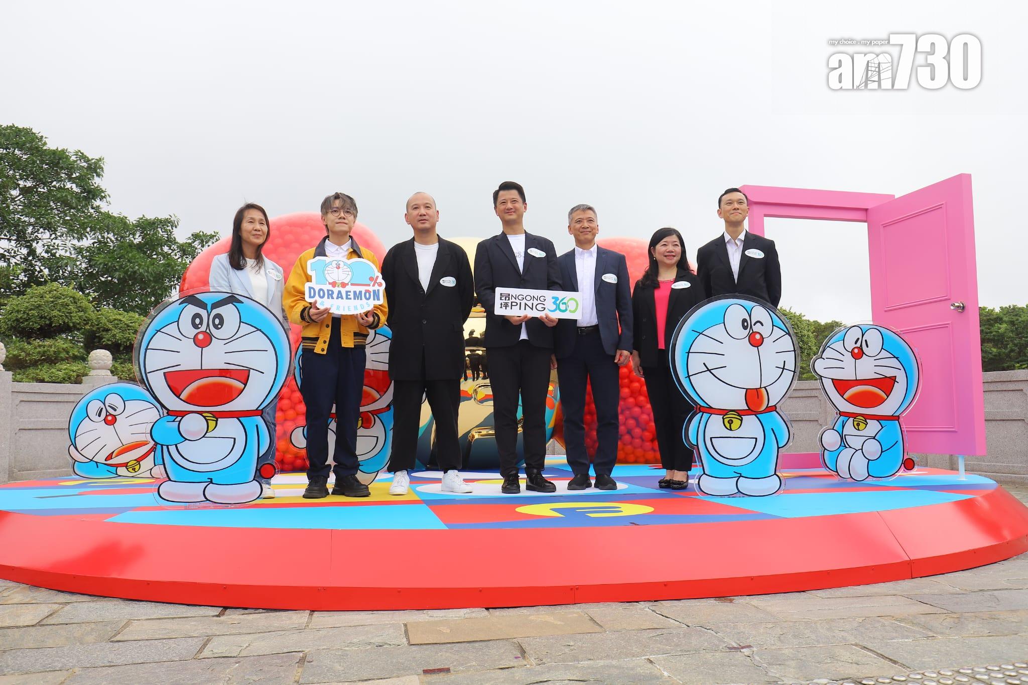 多啦A夢現身昂坪360 下月巡迴特展延長開放一周(羅錦鴻攝)
