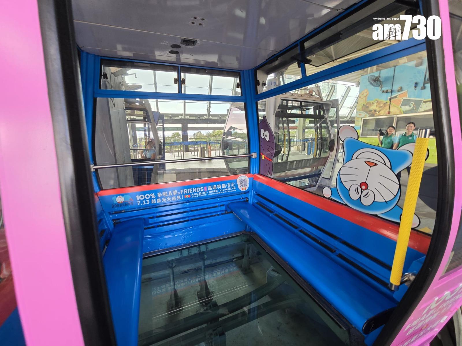 多啦A夢現身昂坪360 下月巡迴特展延長開放一周(李朗僑攝)