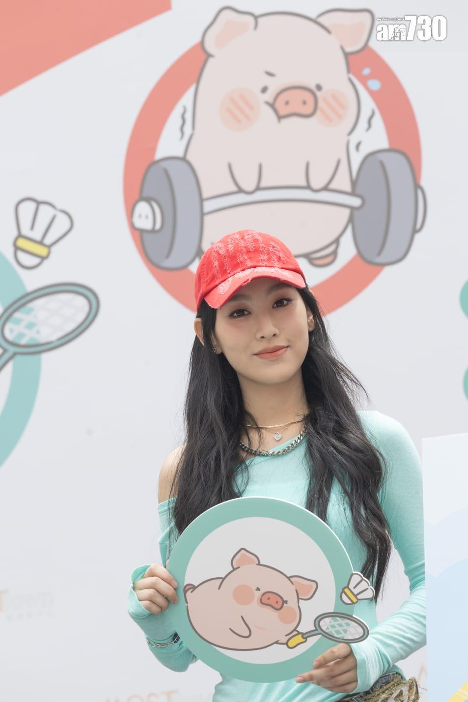 炎明熹離巢風波後首現身。 (蘇文傑攝)