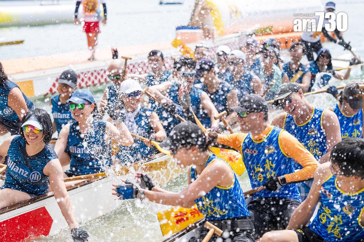 端午節國際龍舟錦標賽在赤柱正灘上演。(林靄怡攝)