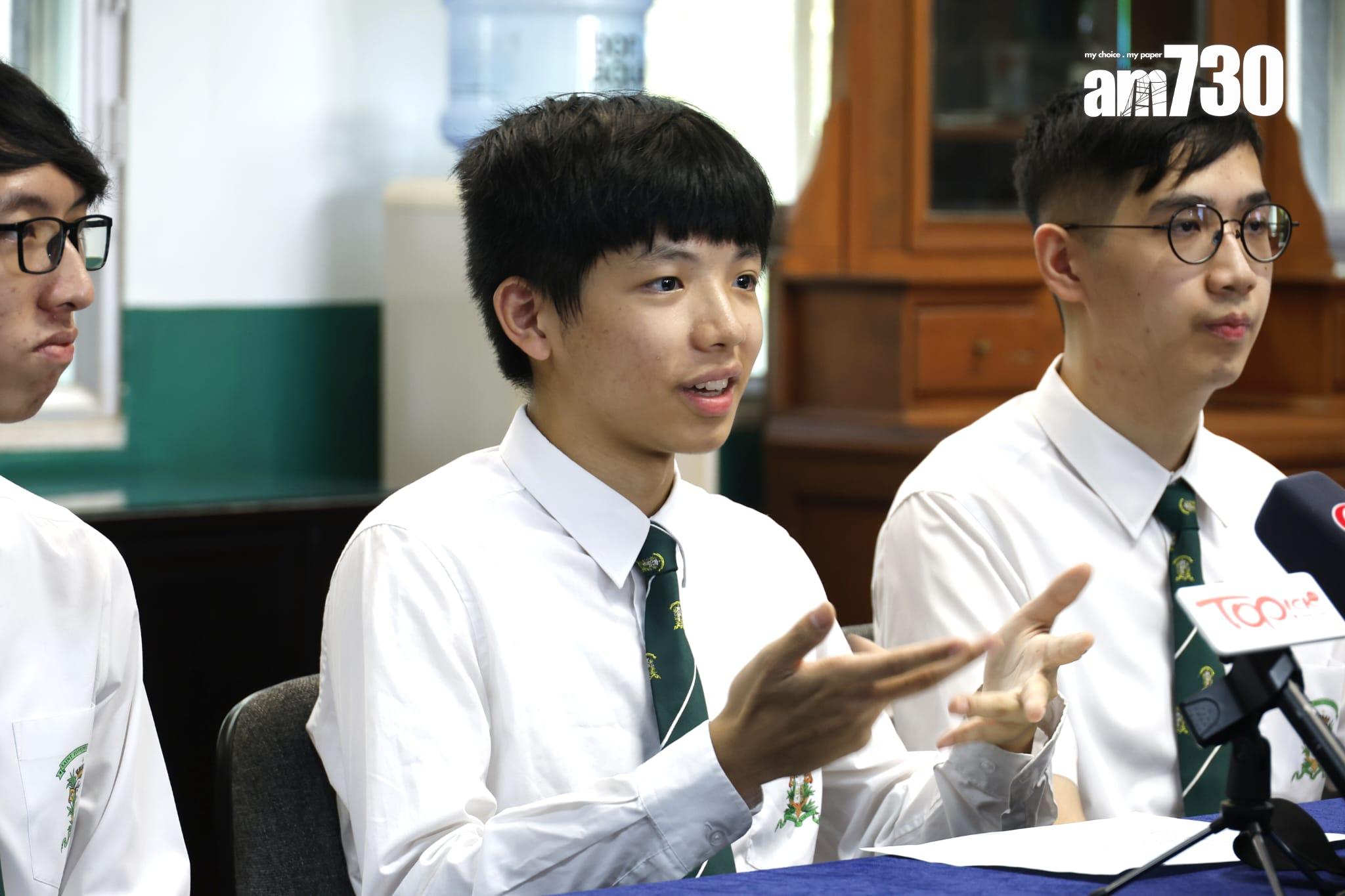 DSE放榜2024|「超級狀元」廖俊翔表示對成績感到喜出望外,一度以為中文會失手。(林俊源攝)