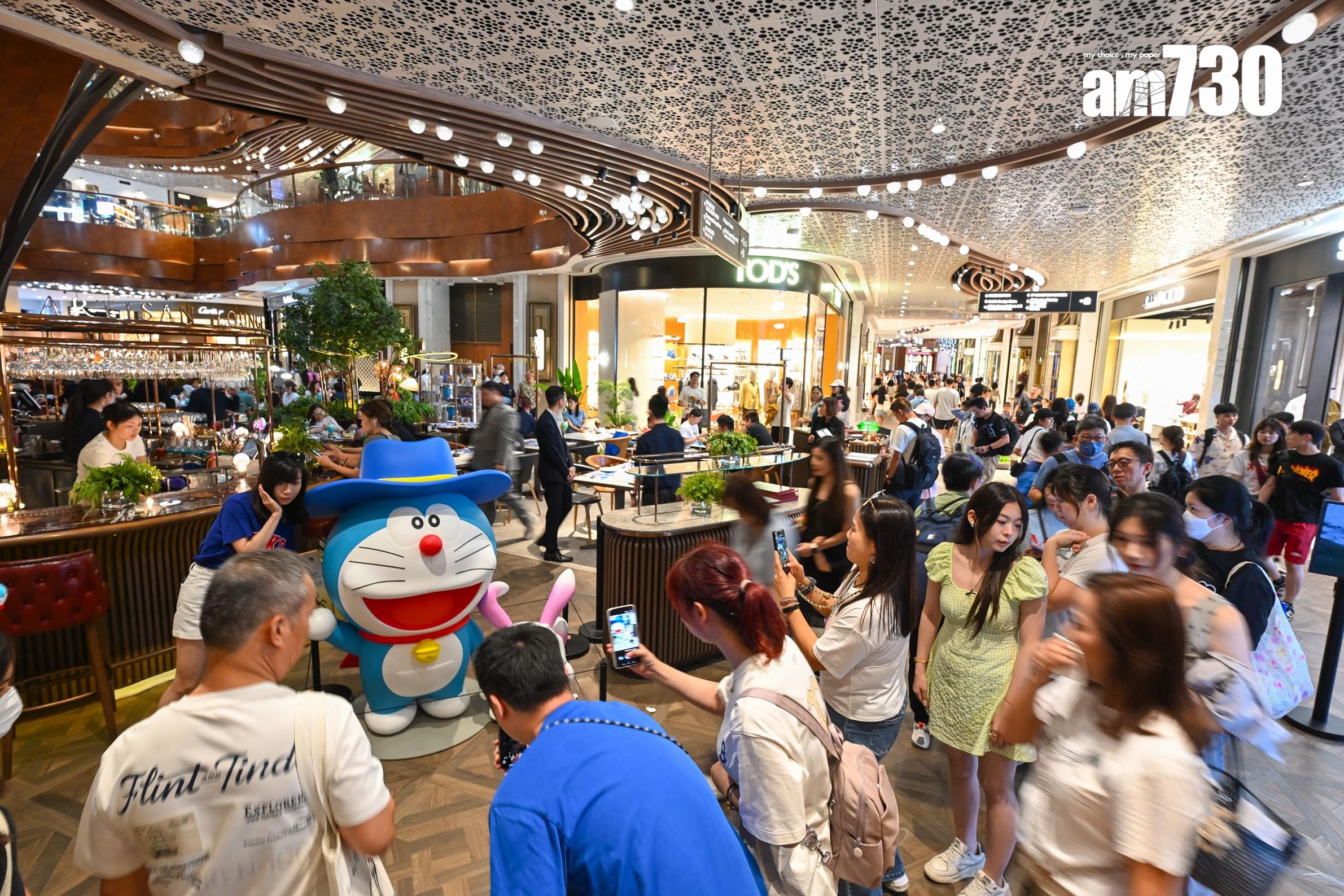 多啦A夢展覽開幕首周末 K11 MUSEA人流升三成 旅客平均消費金額增四成