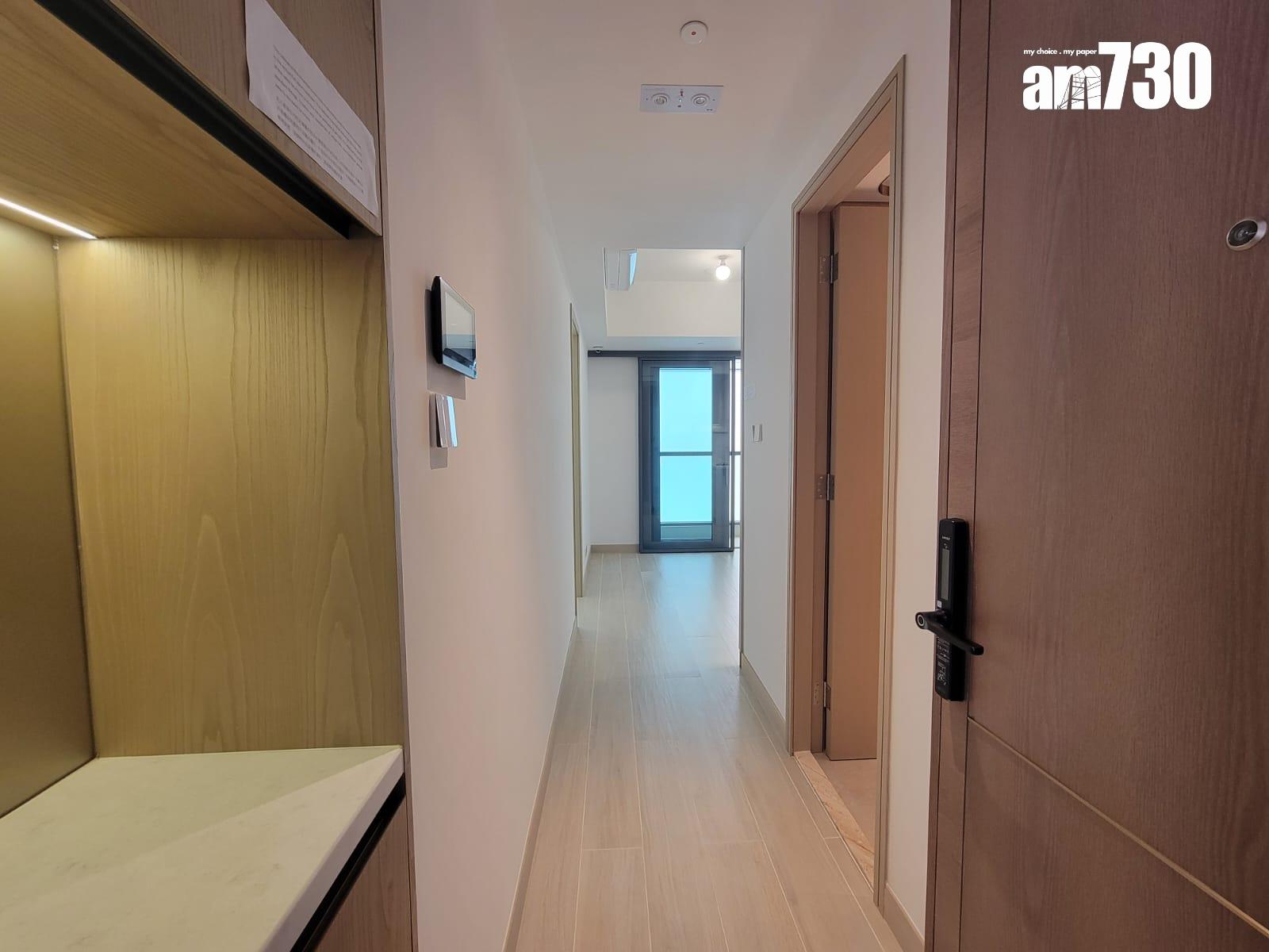 意嵐示範單位|一房及兩房採開廚設計 淺木色儲物櫃空間足|多圖有片