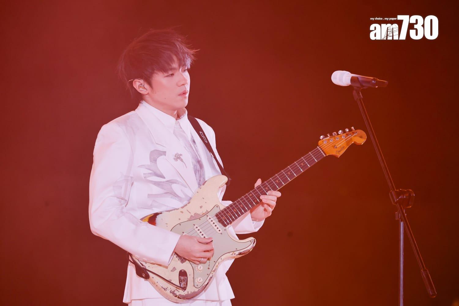 陳卓賢首個個人演唱會今晚開鑼。 (蘇文傑攝)