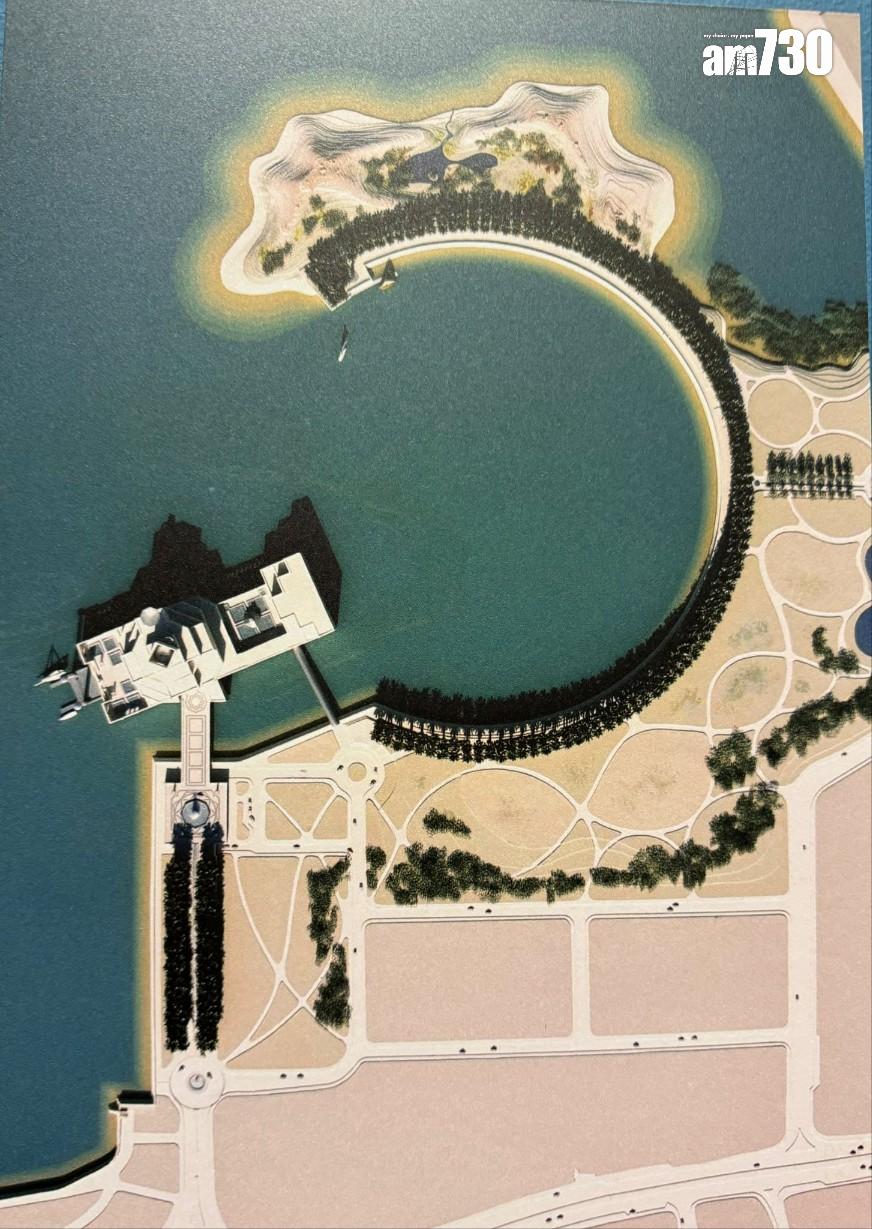 貝聿銘要求在多哈內灣興建人工島,令建築於上的藝術館,自成一角,飽覽波斯灣景色。