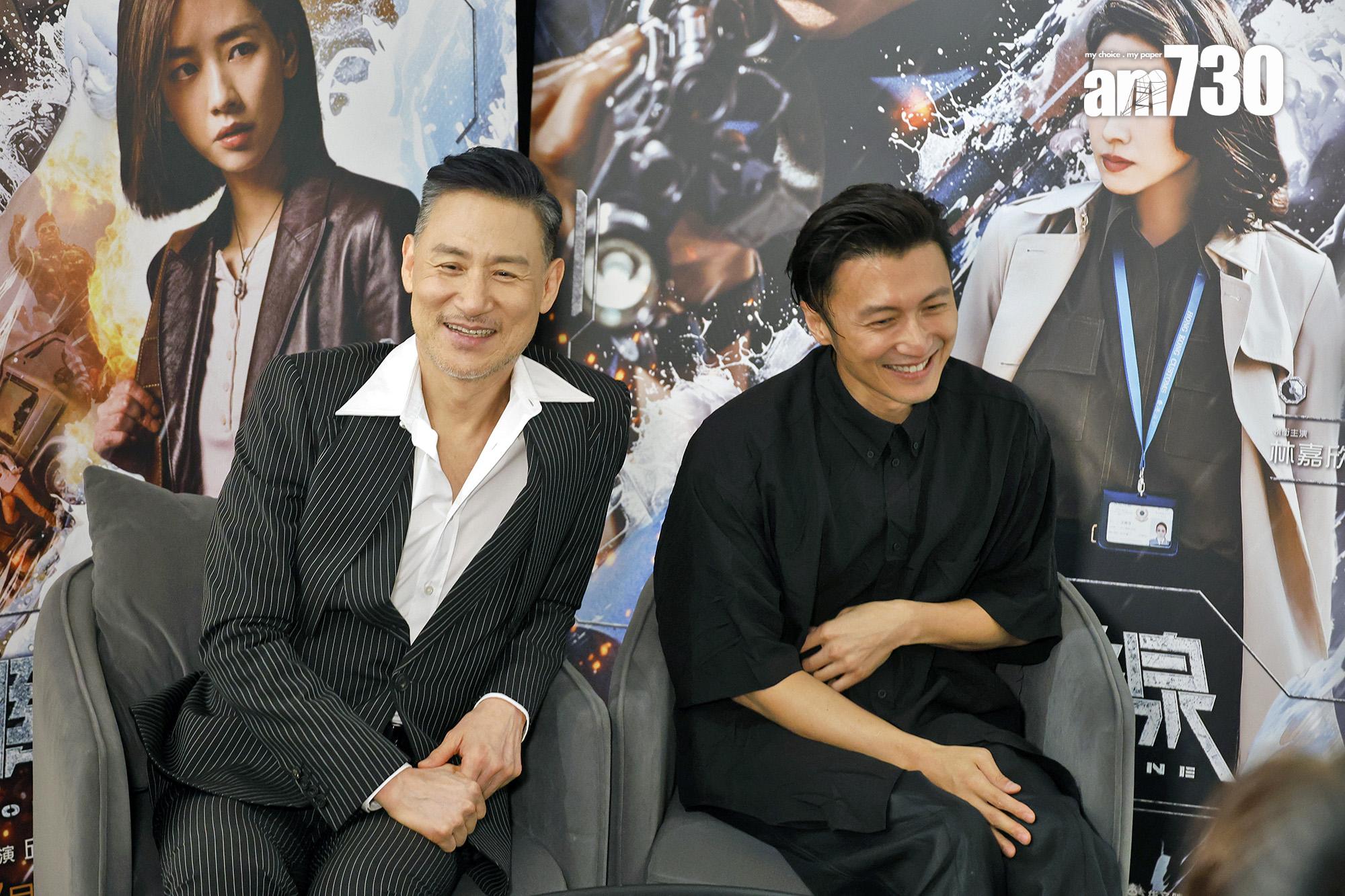 張學友笑言要證證謝霆鋒的腹肌。(林俊源攝)