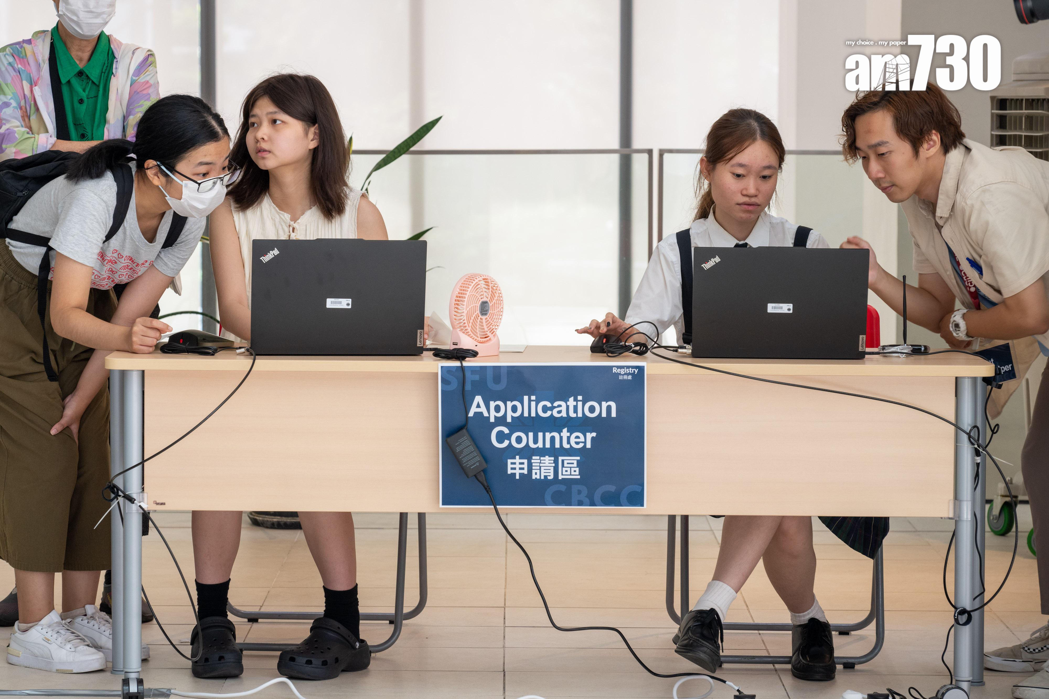 聖方濟各大學申請率升13% 副校長梁詩明:讓不同起點的學生最終都可以讀到大學 (陳奕釗攝)