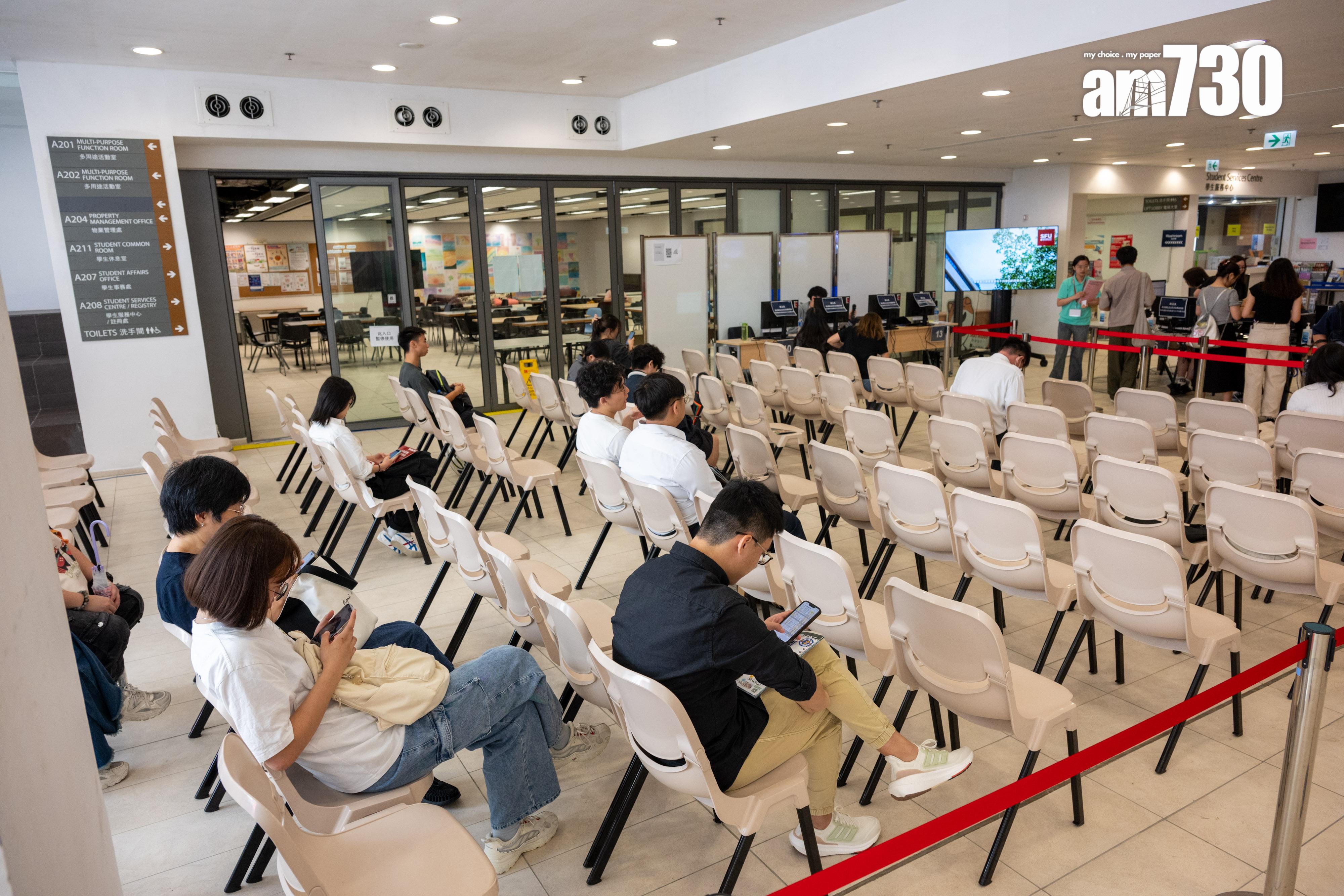 聖方濟各大學申請率升13% 副校長梁詩明:讓不同起點的學生最終都可以讀到大學 (陳奕釗攝)