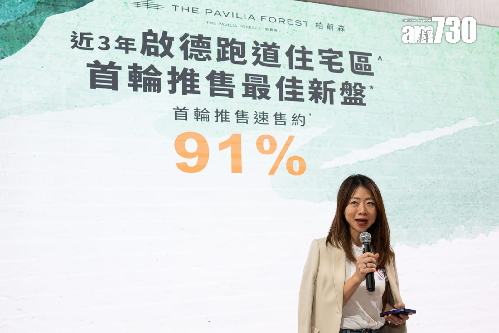 柏蔚森III首推72伙折實均呎17956元 較1期加價4.5% 最平427.4萬|啟德新盤