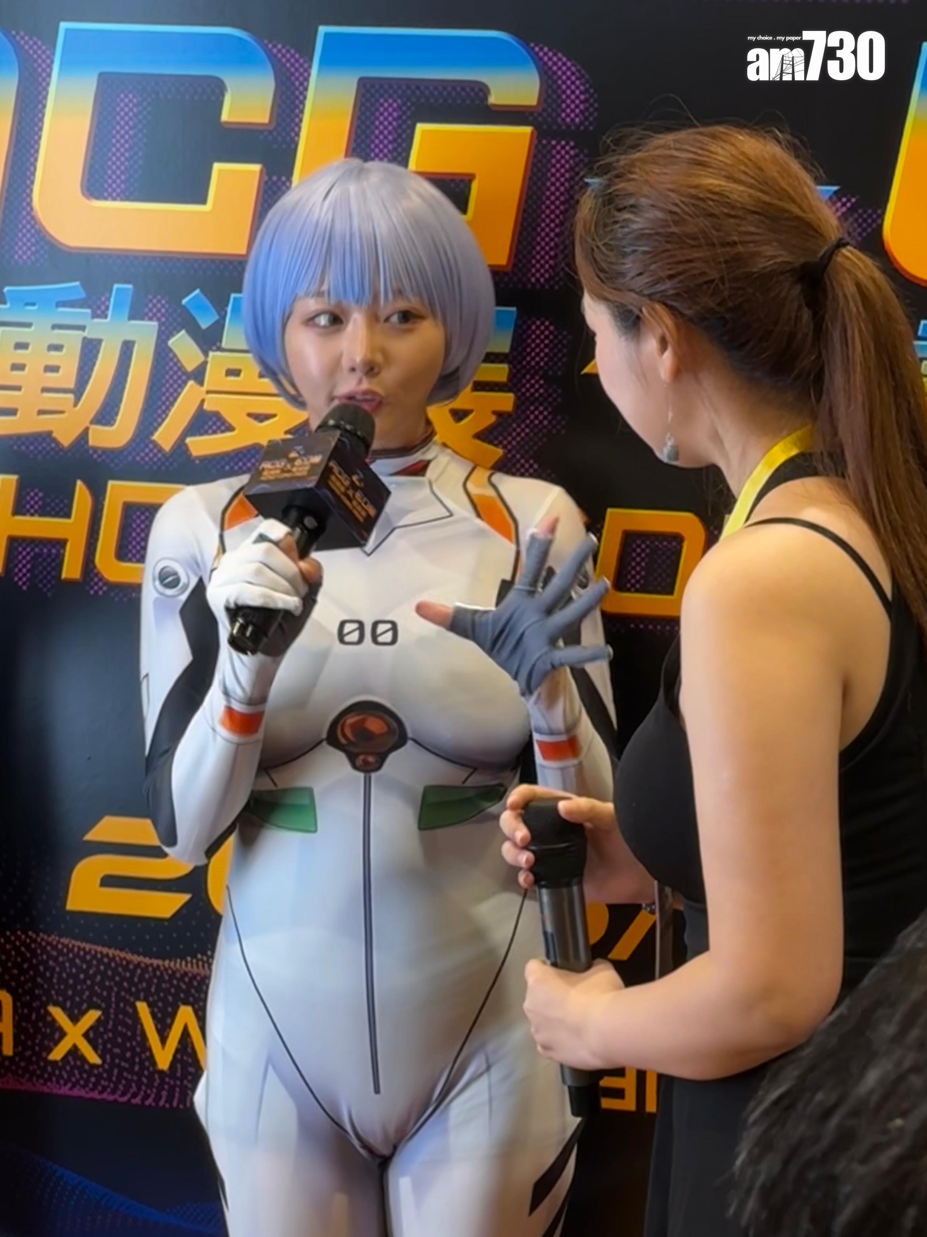 濱崎真緒現身動漫節,逼爆攤位。 (吳家偉攝)