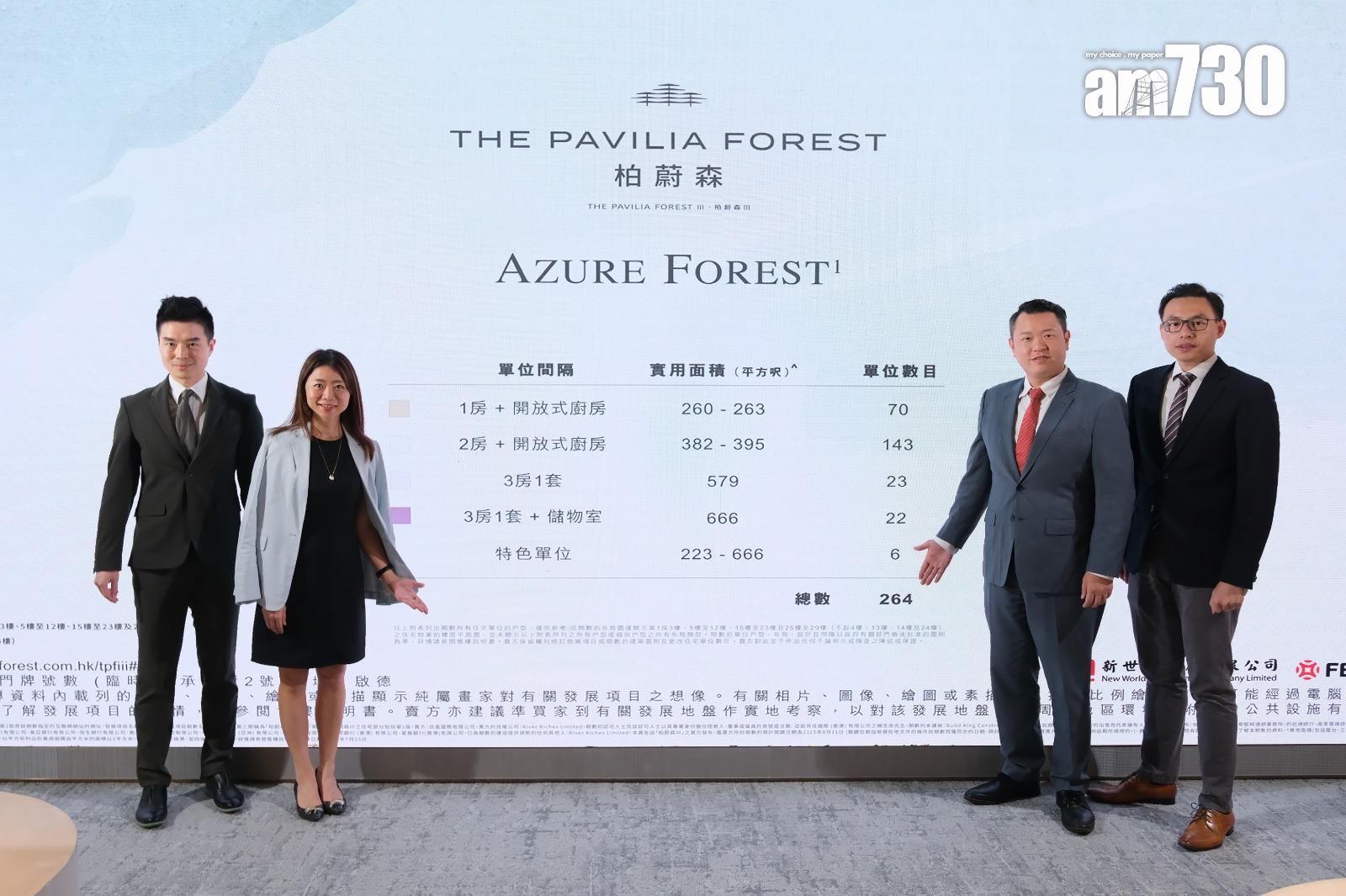 啟德柏蔚森III提供264伙 面積223至666呎 三房設梗廚設計|新盤樓書