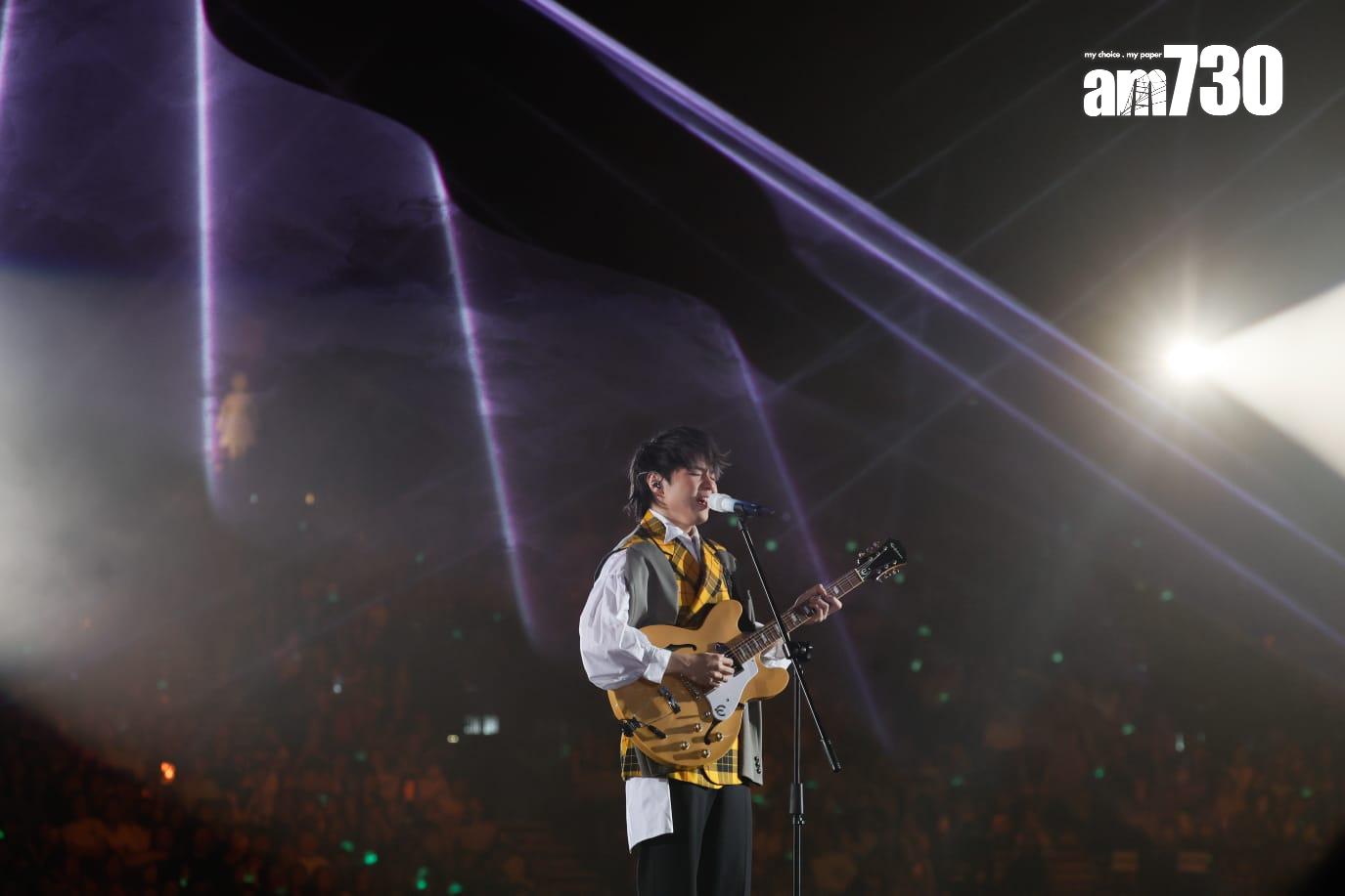 陳卓賢首個個人演唱會今晚開鑼。 (蘇文傑攝)