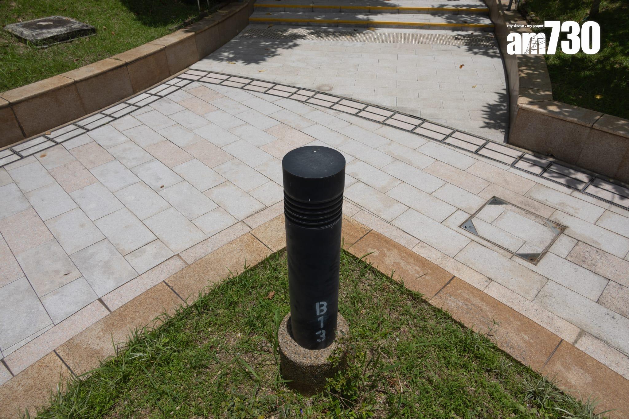 本港中午出現「日當頭」曬到無影的奇景。(蘇文傑攝)